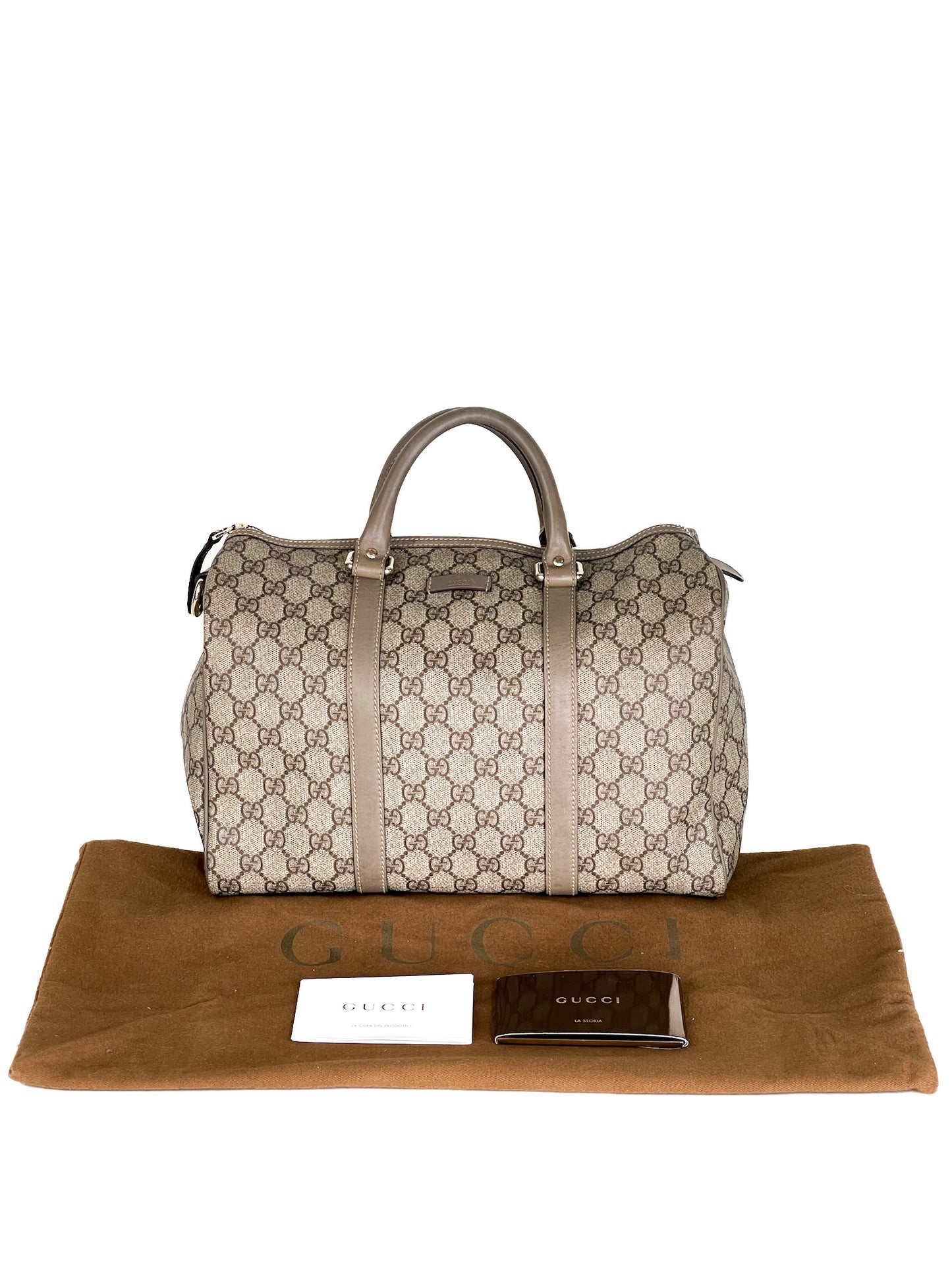 Gucci GG Supreme Coated Canvas Boston Bag