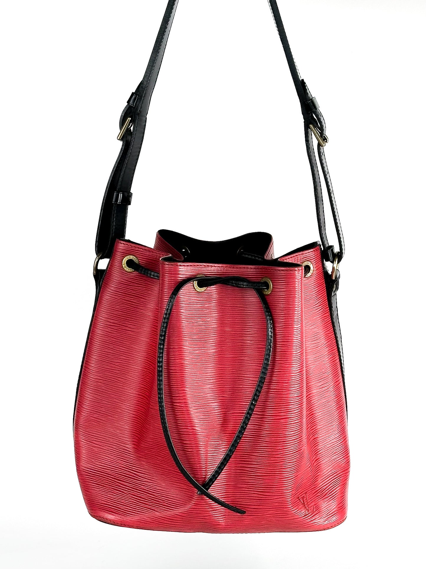 Louis Vuitton Epi Petit Bi-Color Noe Castillan Red Black