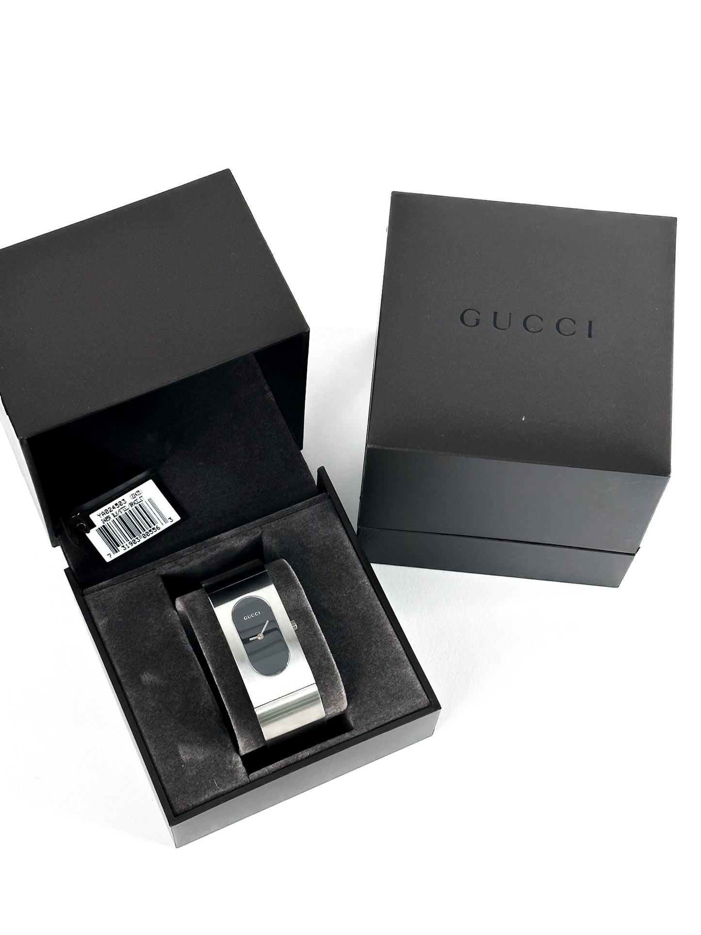 Gucci Silver Cuff Bangle Watch