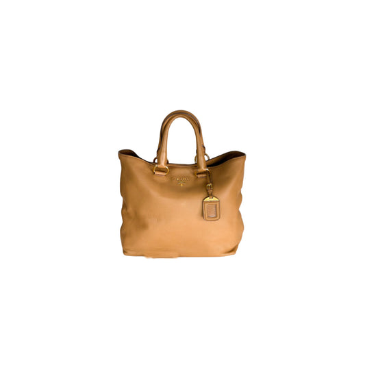 Prada Vitello Daino Leather Two Way Tote Bag