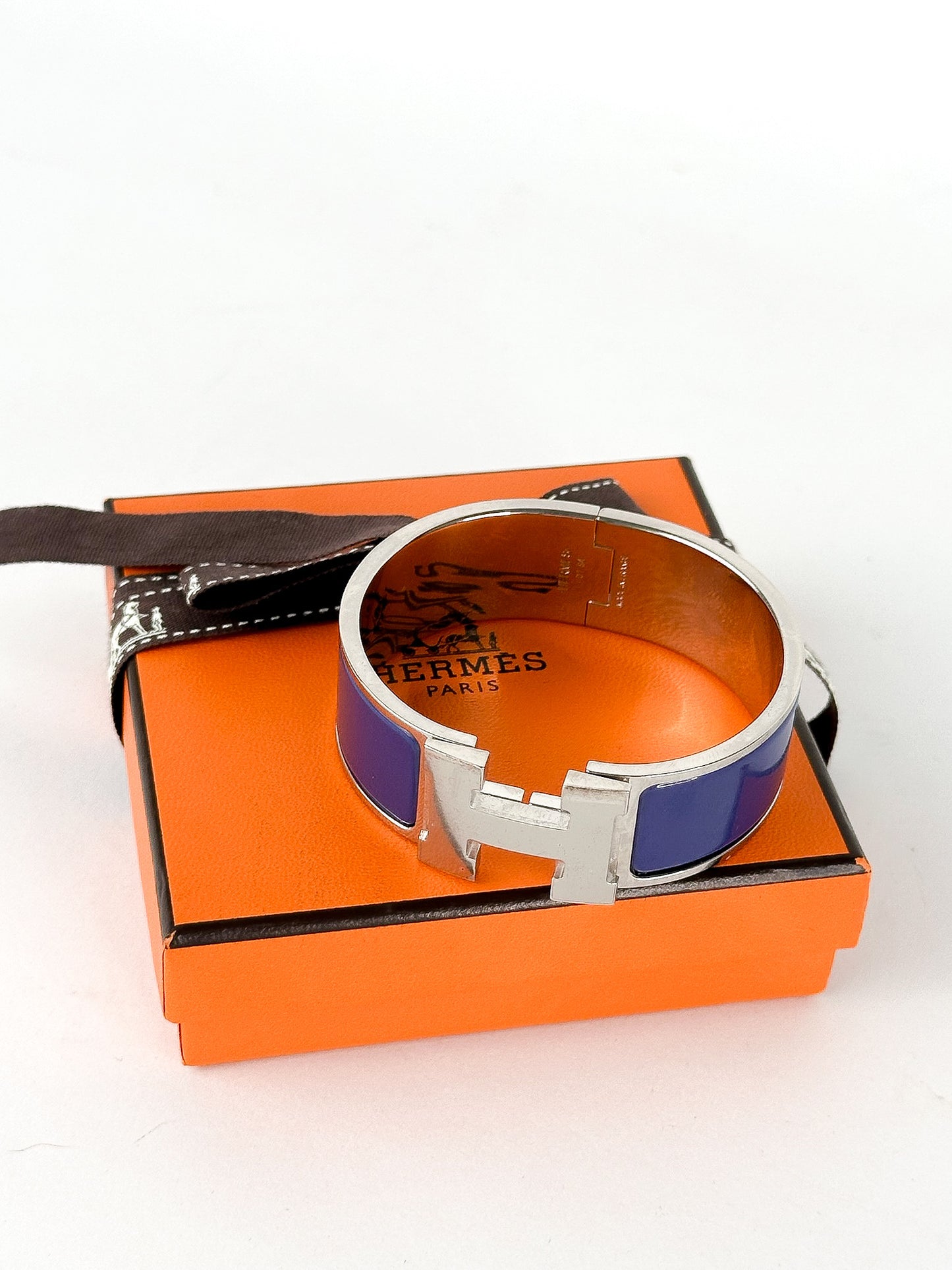 Hermes Enamel Clic Clac H Bracelet