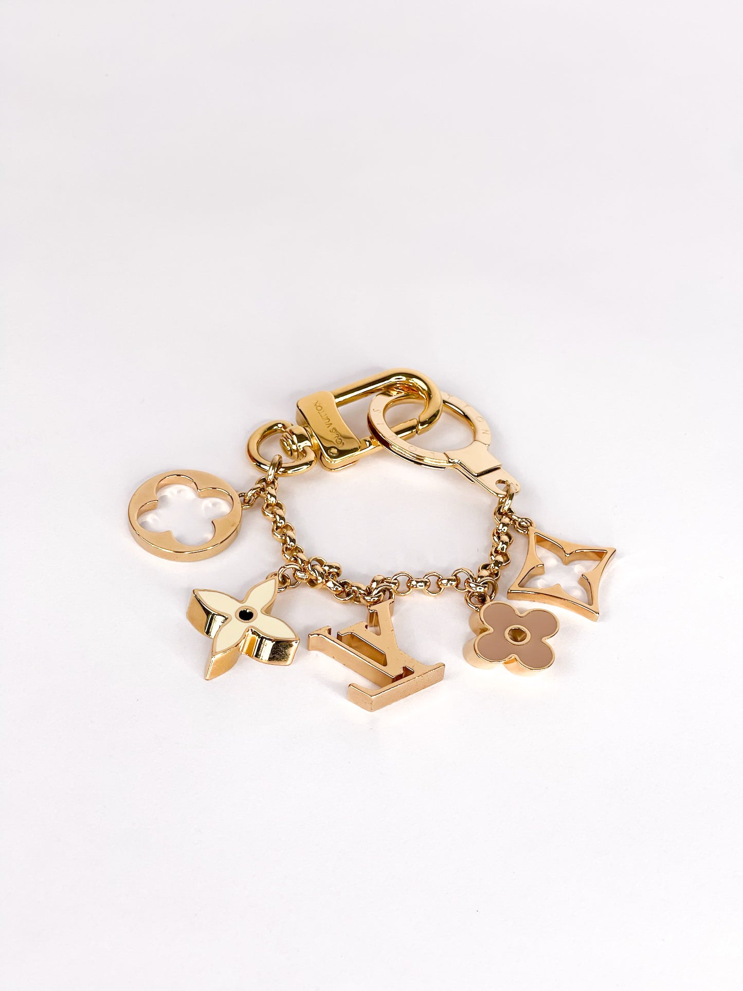 Louis Vuitton Bag Charm Chain Fleur De Monogram