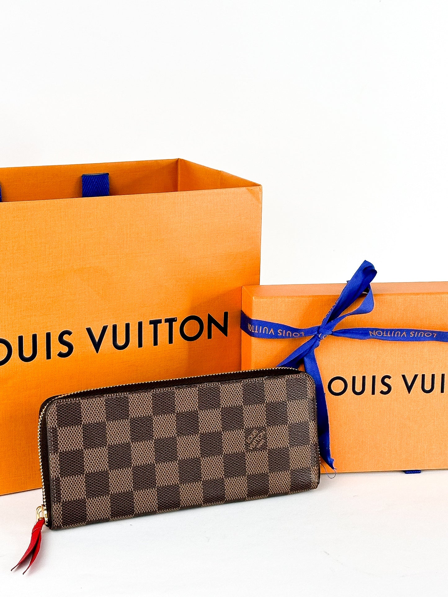 Louis Vuitton Clemence Damier Ebene Wallet