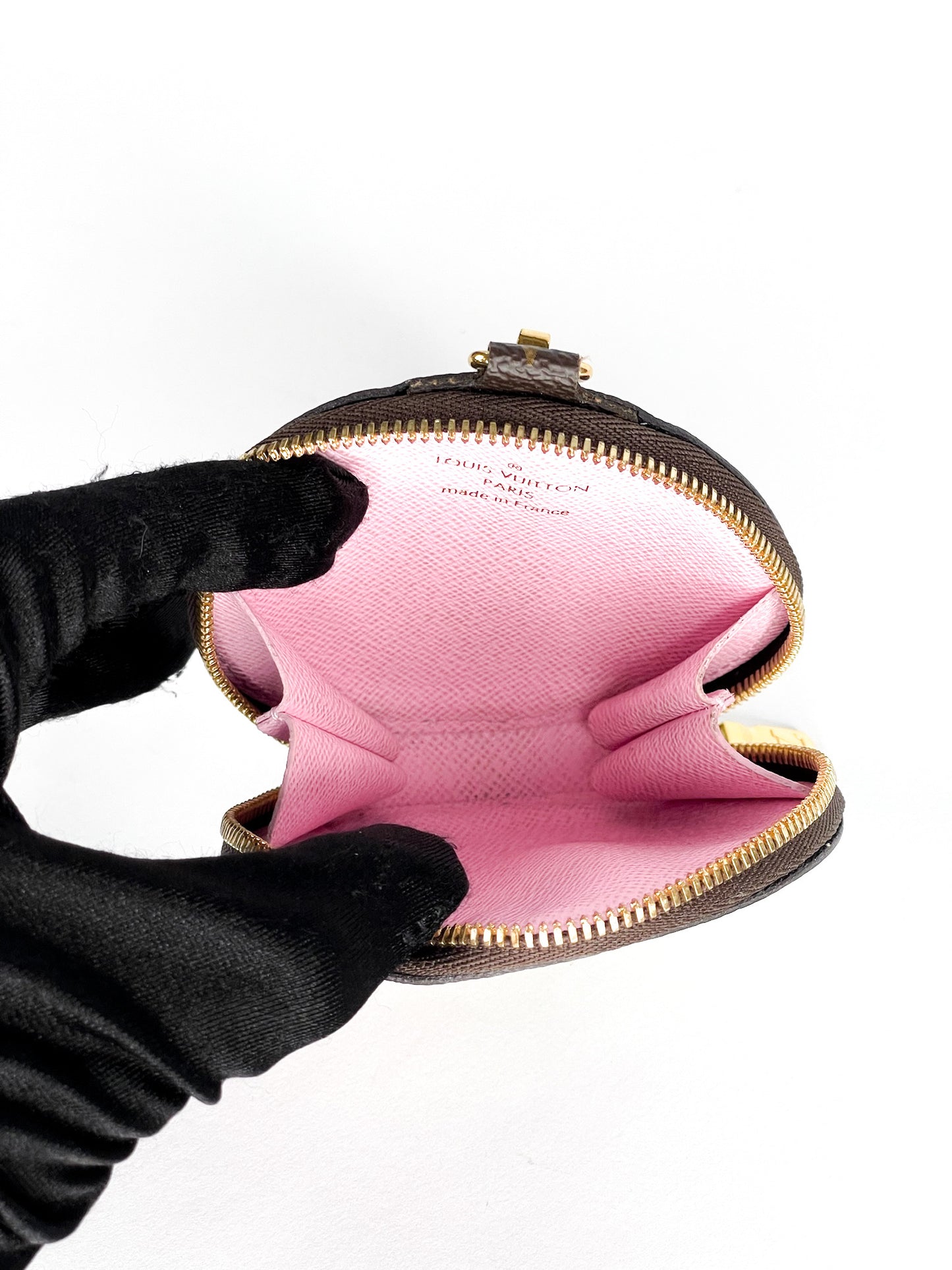 Louis Vuitton Round Coin Purse Monogram Vivienne Wisteria Pink