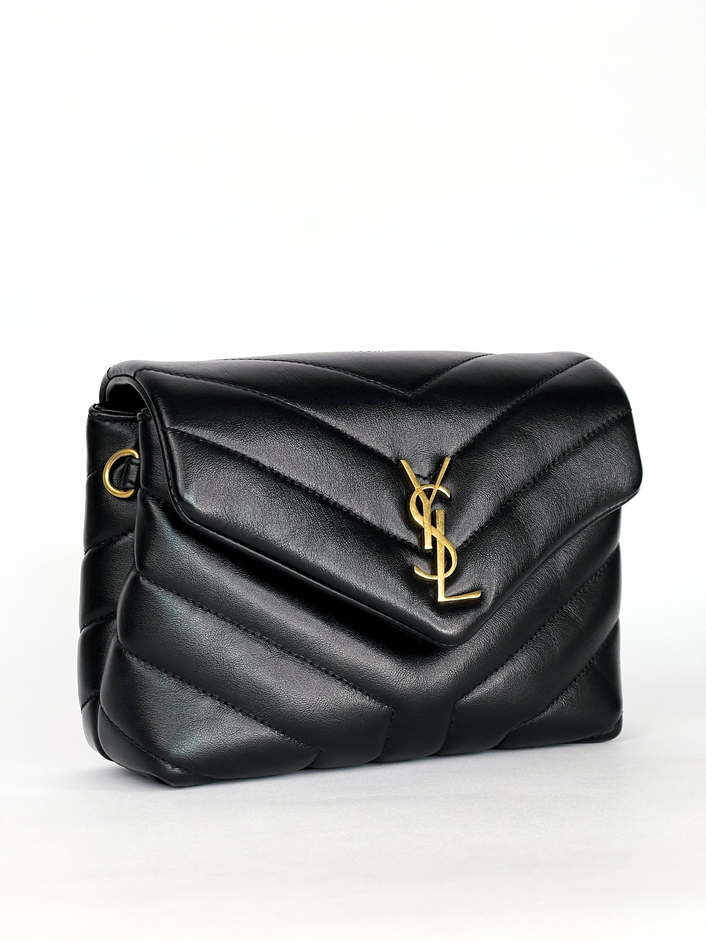 Saint Laurent Matelasse Calfskin Monogram LouLou Toy Crossbody Bag