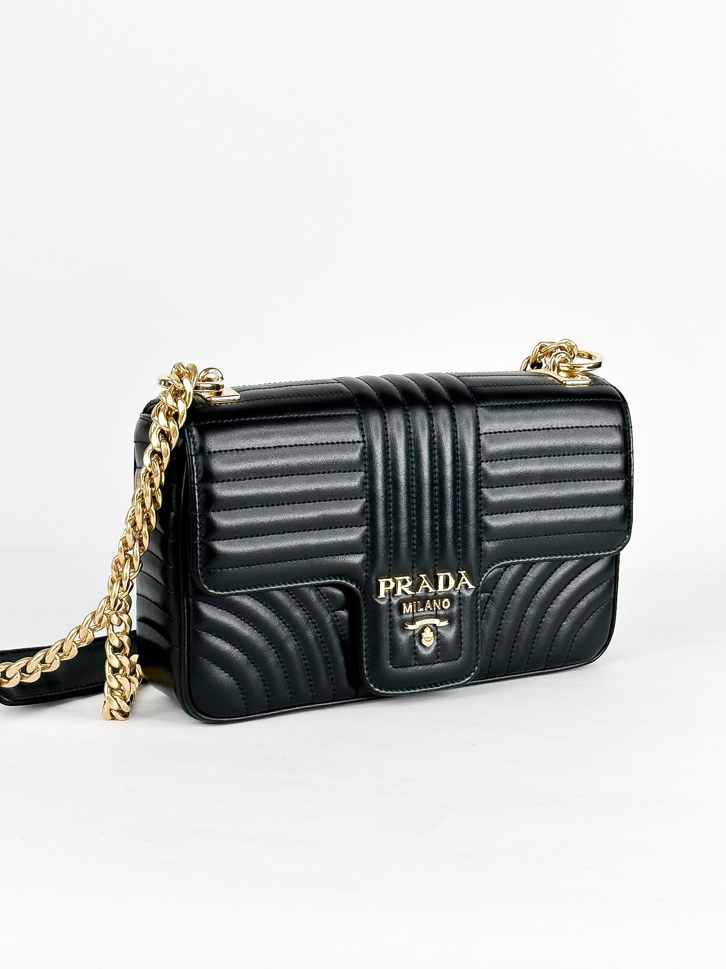 Prada Diagramme Medium Shoulder Bag