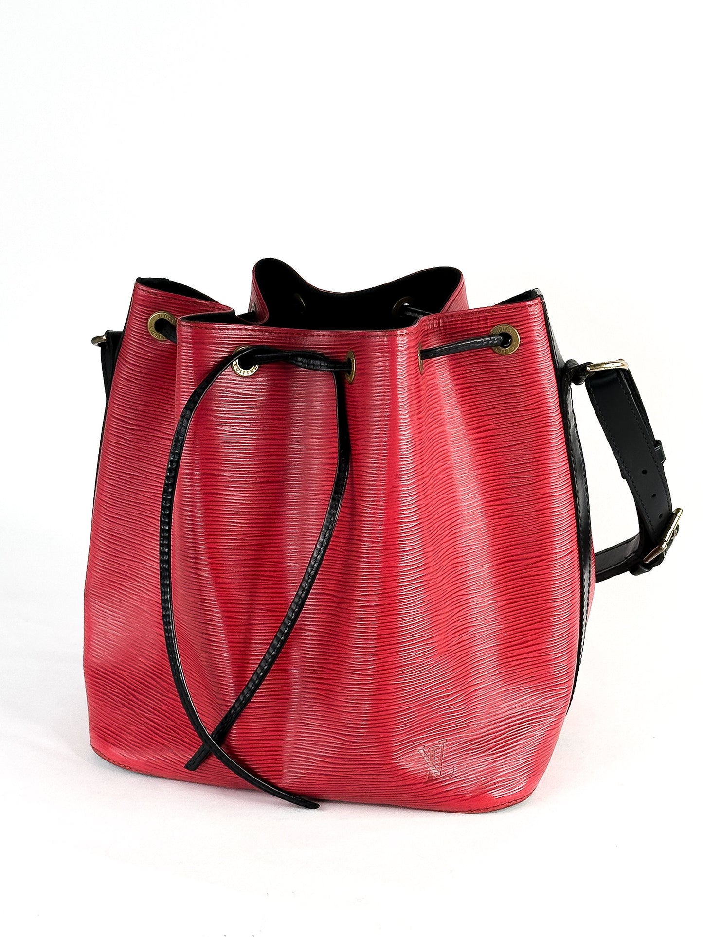 Louis Vuitton Epi Petit Bi-Color Noe Castillan Red Black