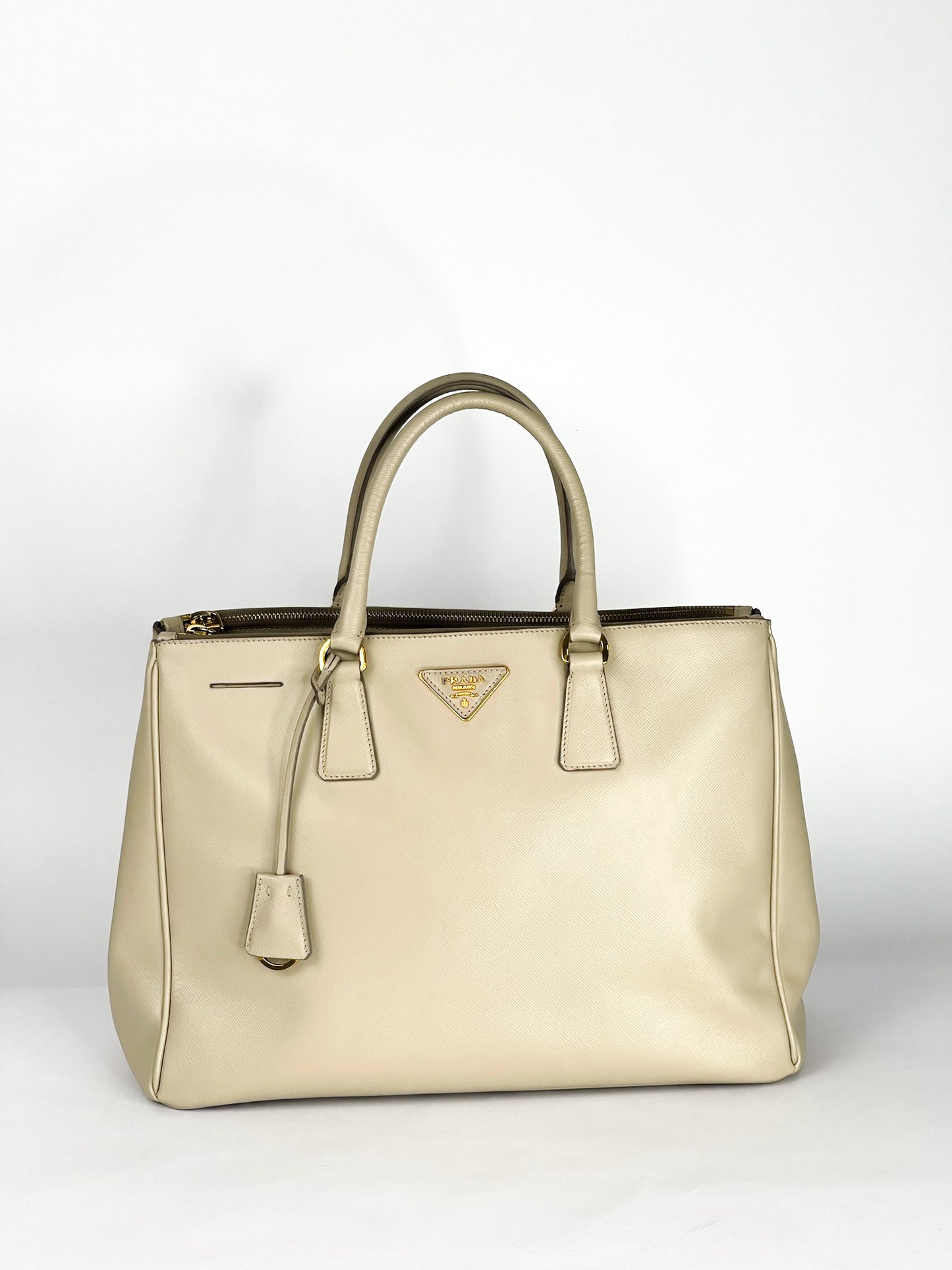 Prada Galleria Saffiano Leather Taupe