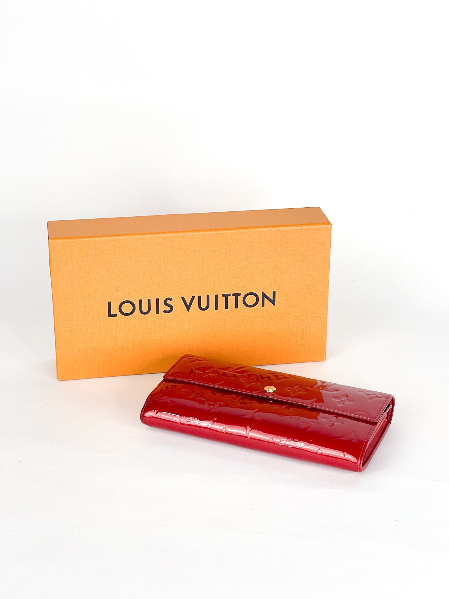 Louis Vuitton Vernis Sarah Wallet Long Wallet