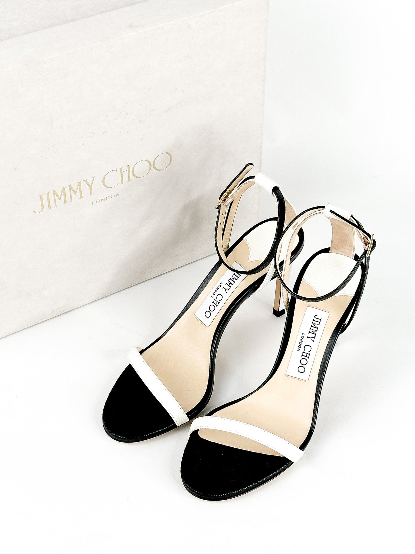 Jimmy Choo Minny Stiletto Sandals Size 36 1/2