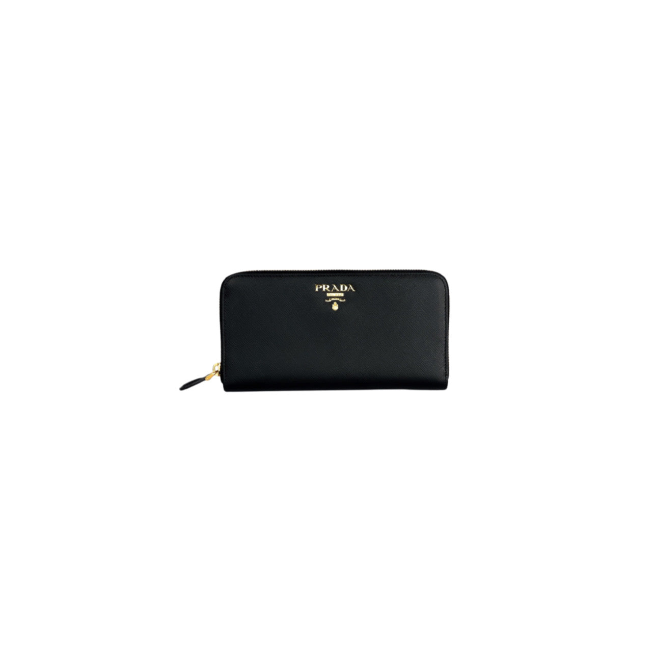 Prada Black Saffiano Leather Long Wallet