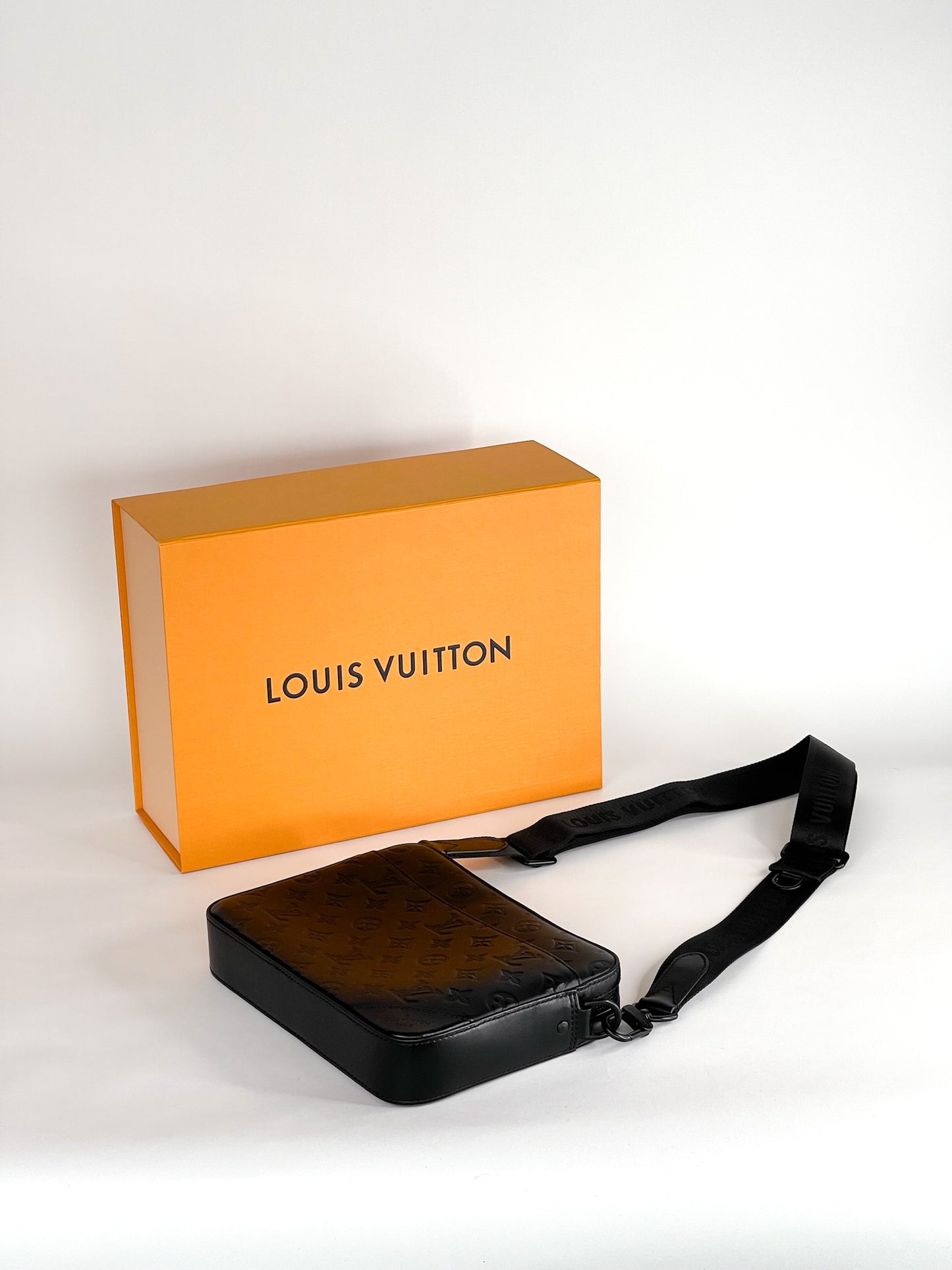 Louis Vuitton Duo Messenger Bag Monogram Shadow Leather