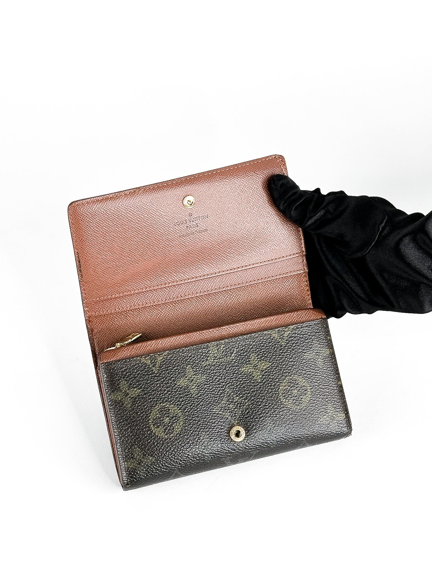 Louis Vuitton Monogram Porte Monnaie Tresor Wallet