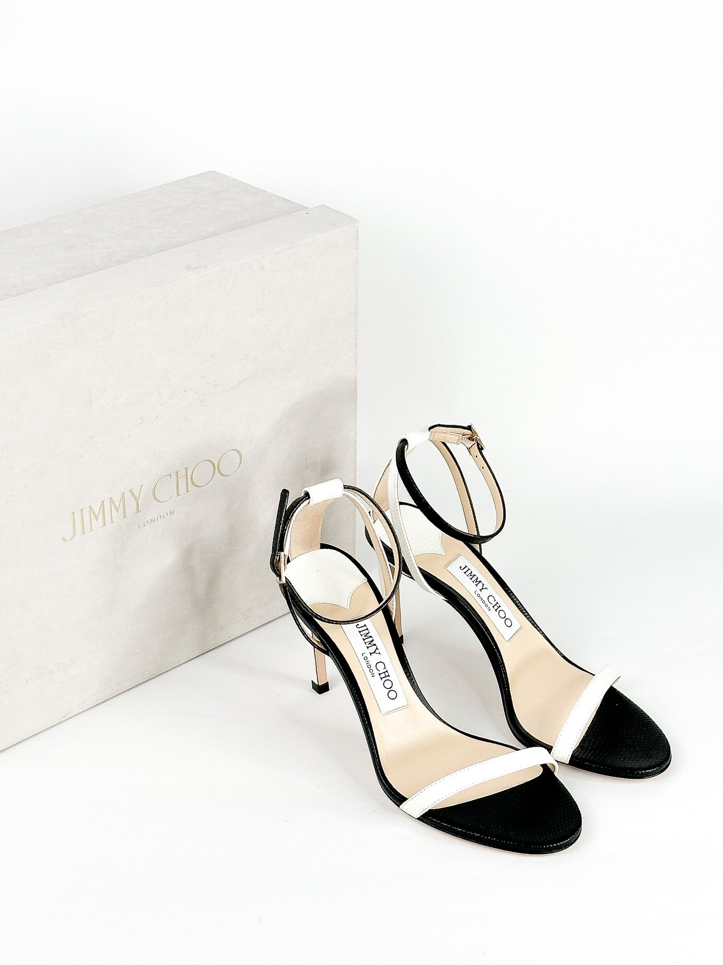 Jimmy Choo Minny Stiletto Sandals Size 36 1/2