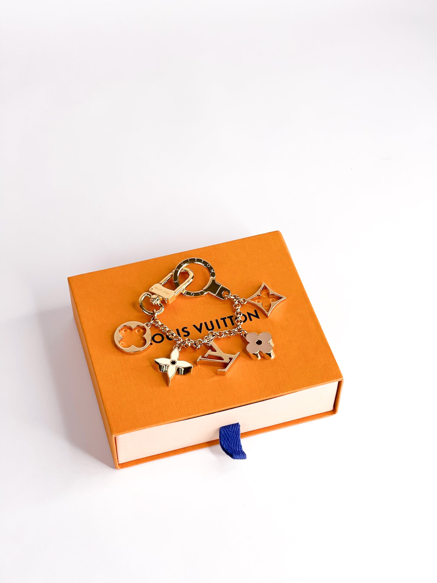 Louis Vuitton Bag Charm Chain Fleur De Monogram