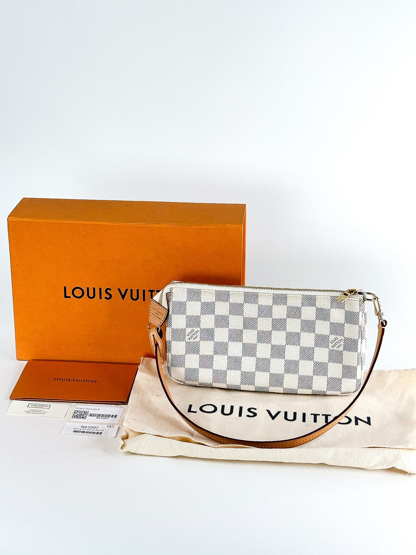 Louis Vuitton Damier Azur Pochette Accessories