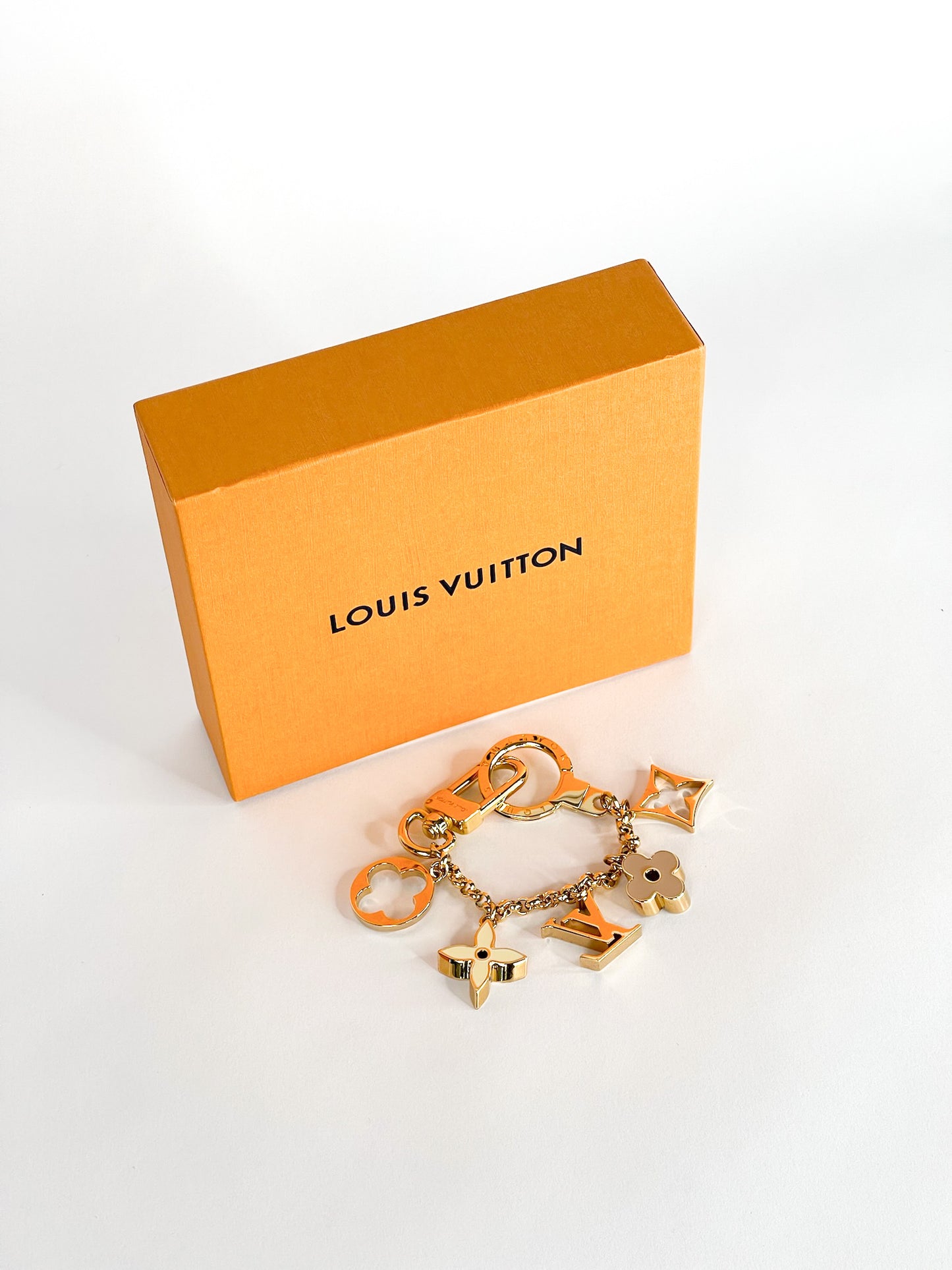 Louis Vuitton Bag Charm Chain Fleur De Monogram