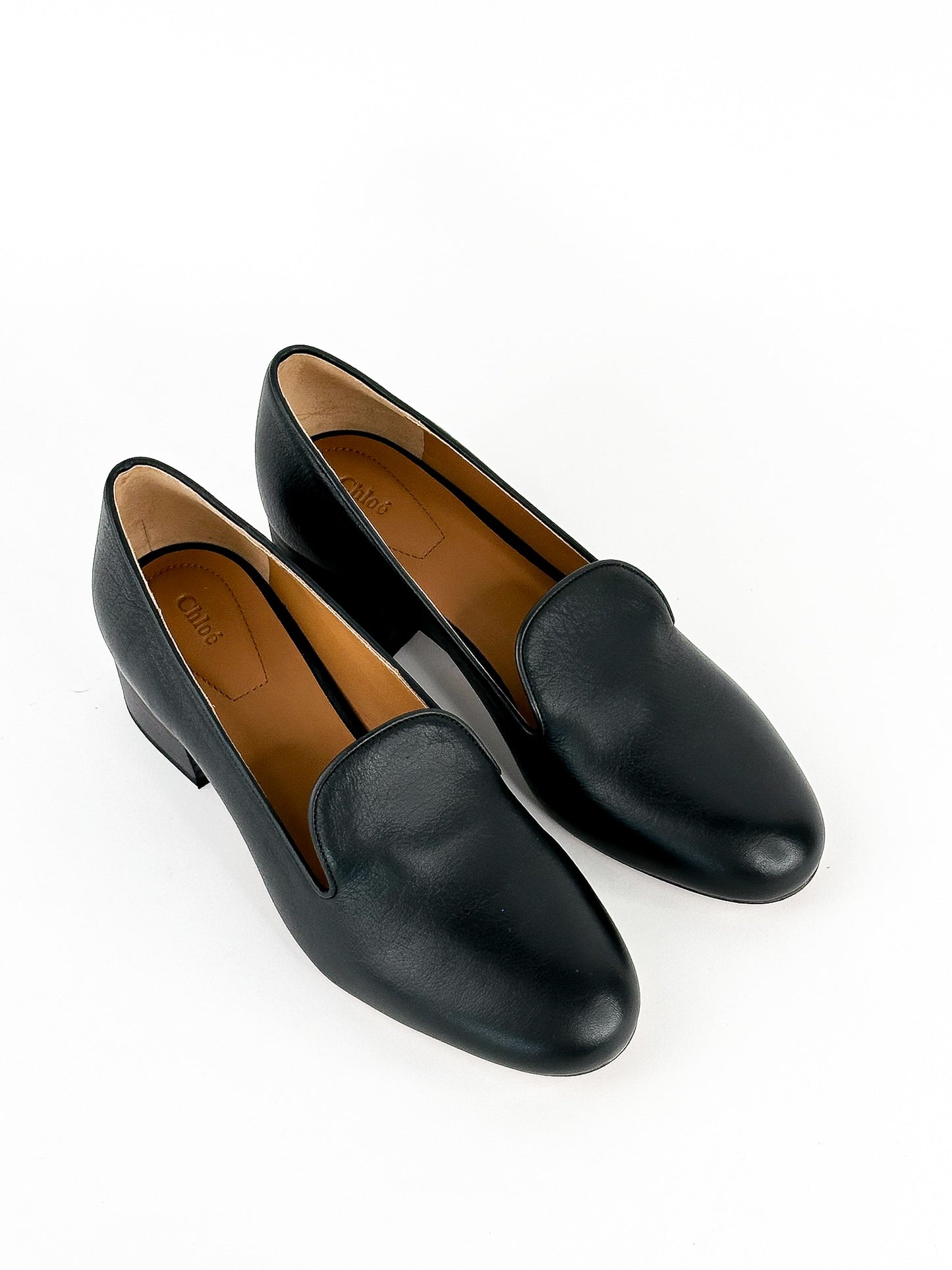 Chloe Uniform Black Loafers Size 36.5