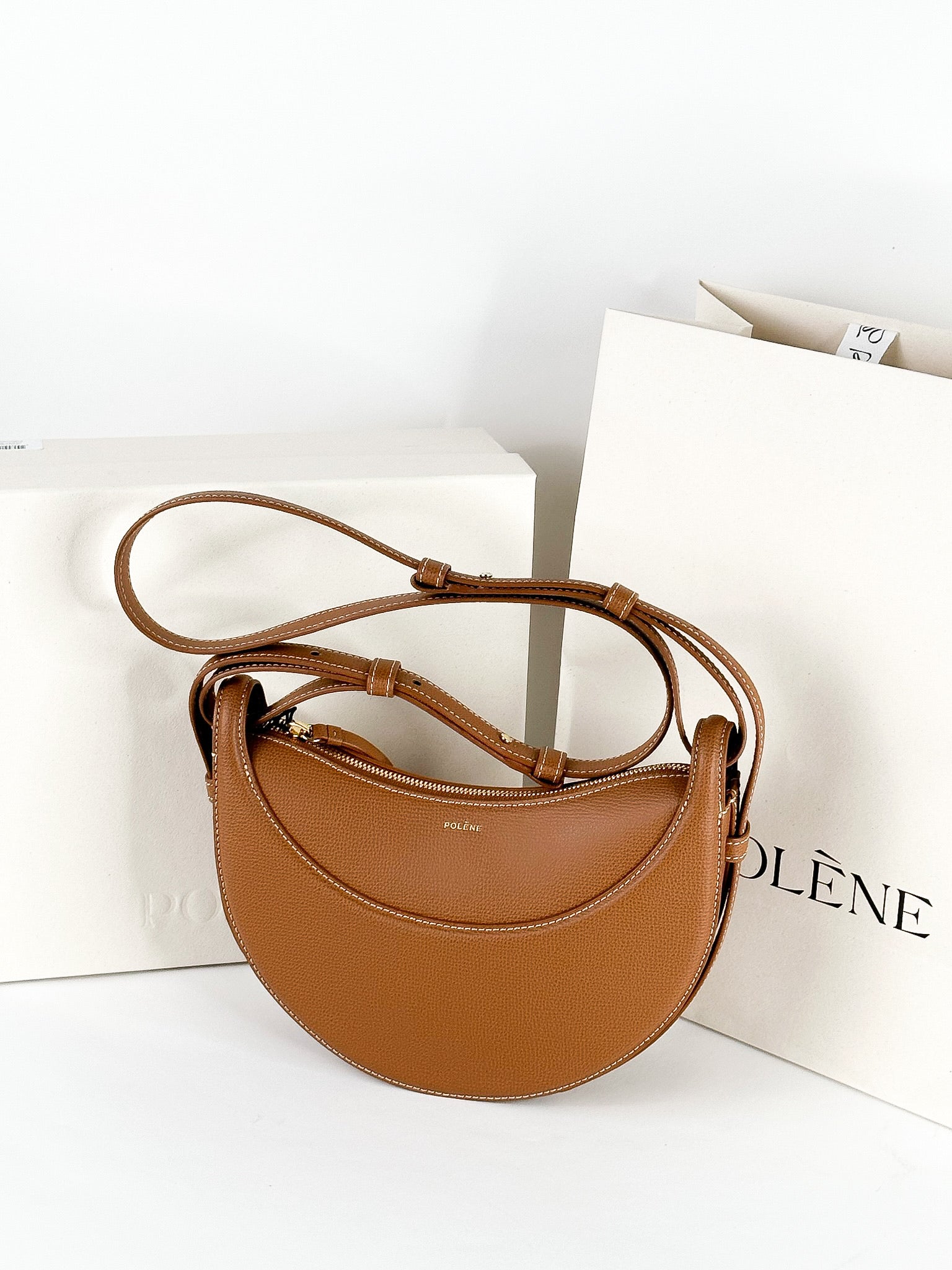 Polene Numero Dix Textured Camel – Luxury Lane