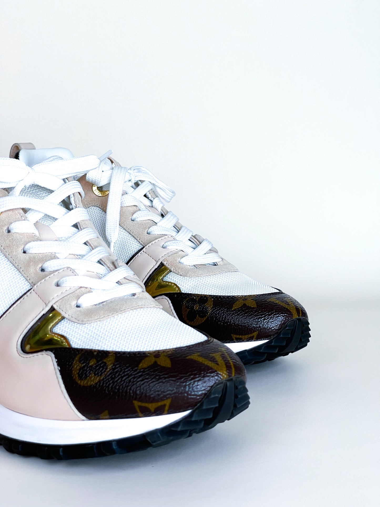 Louis Vuitton Run Away Monogram Sneakers Size 38