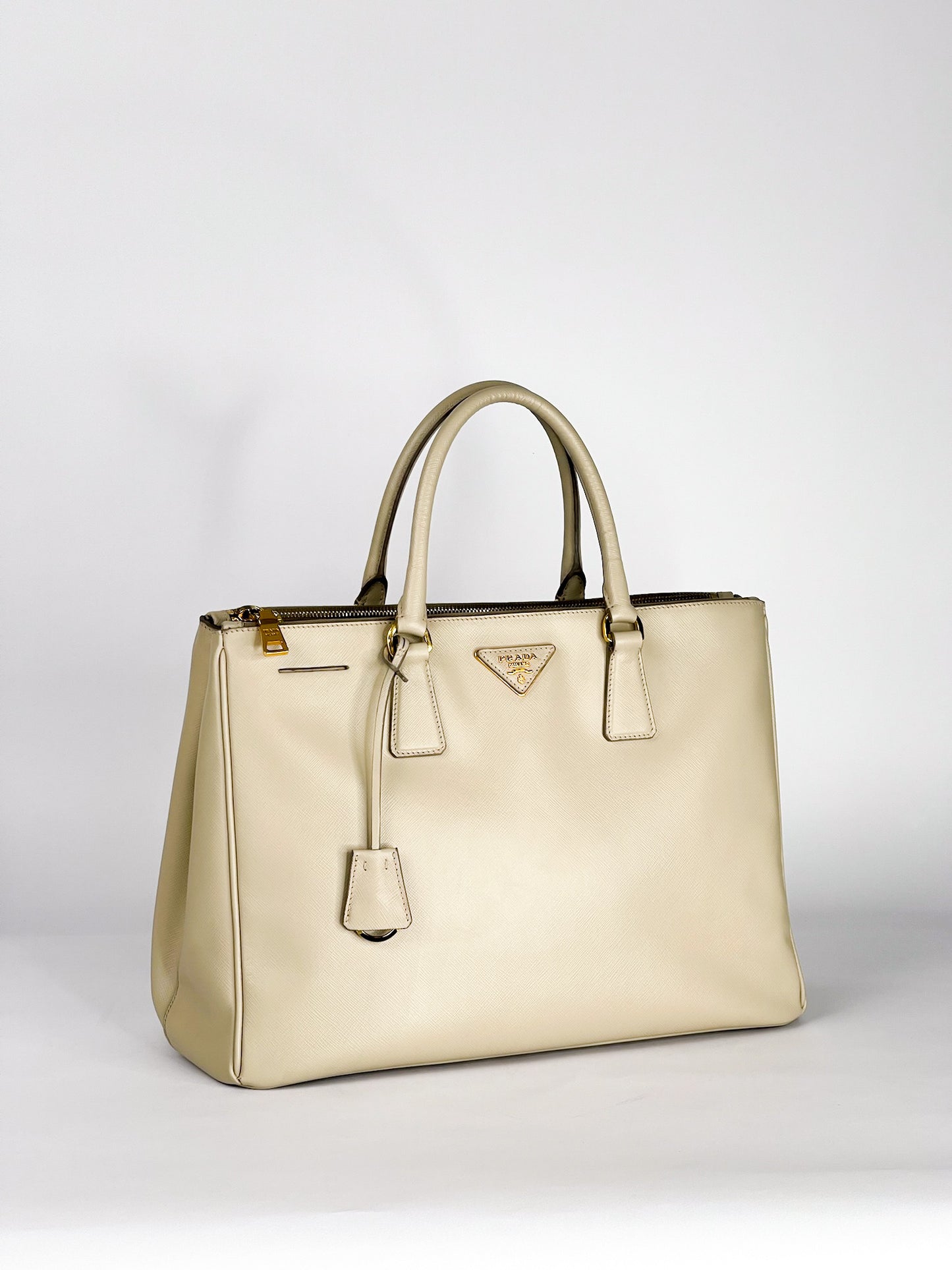 Prada Galleria Saffiano Leather Taupe