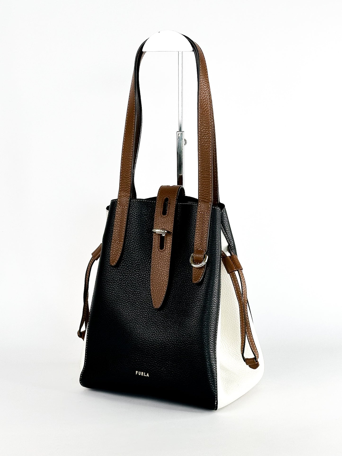 Furla Tote Pebbled Leather Color-block