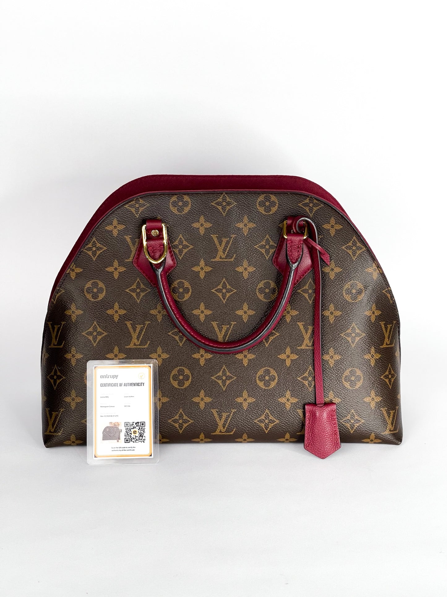 Louis Vuitton Burgundy Monogram Canvas Alma B'N'B Bag