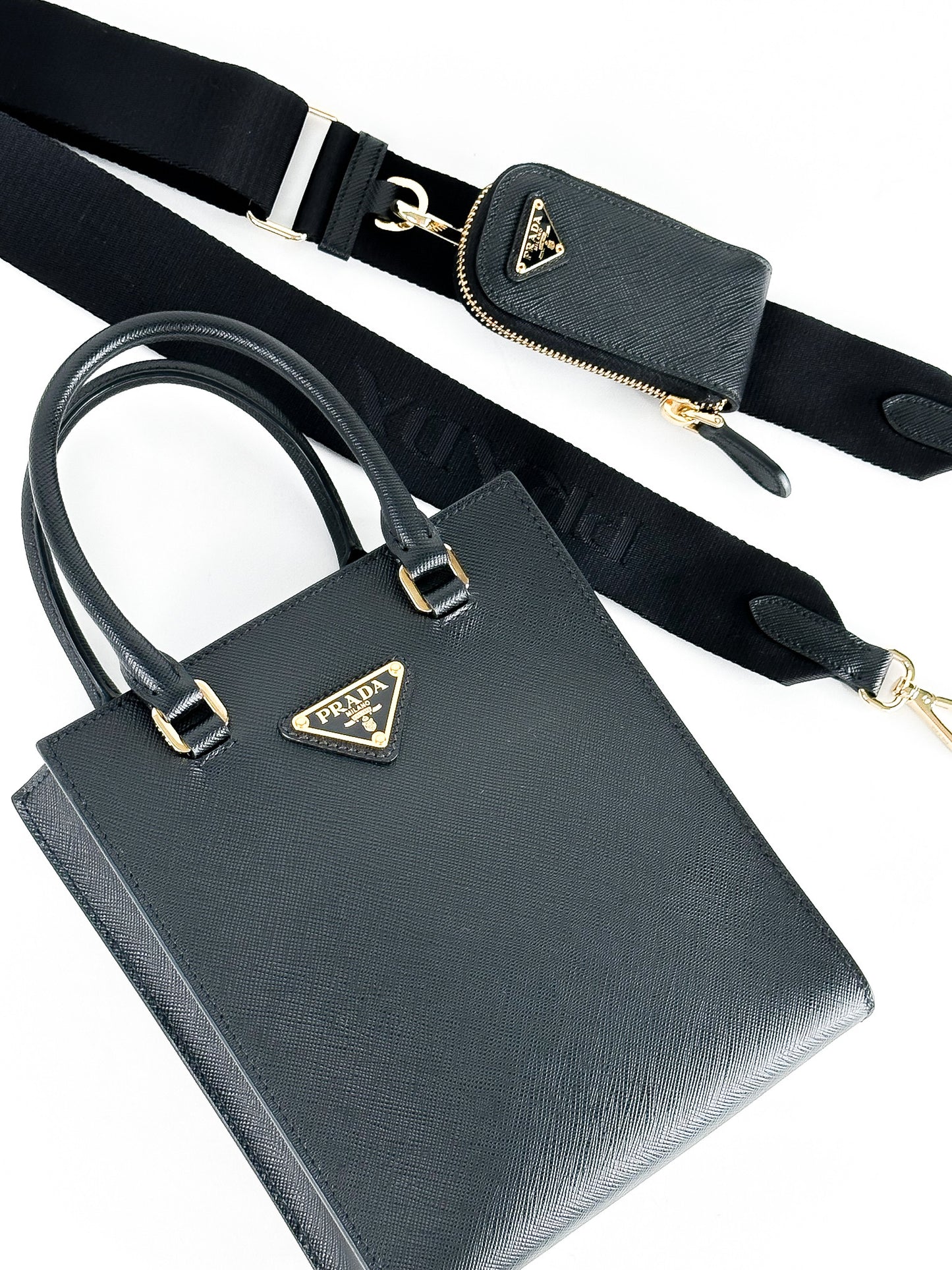 Prada Small Top Handle Bag in Saffiano Leather