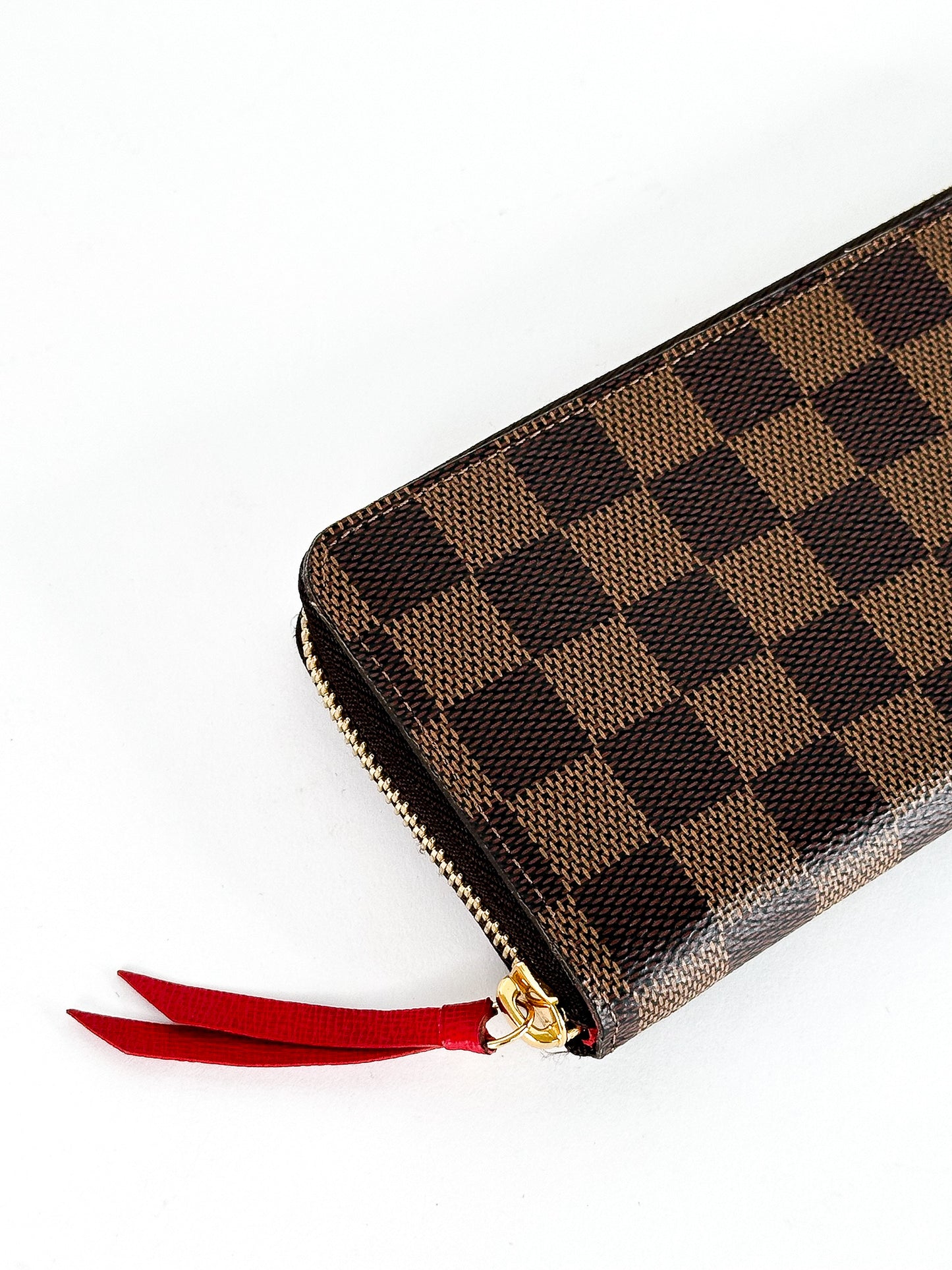 Louis Vuitton Clemence Damier Ebene Wallet