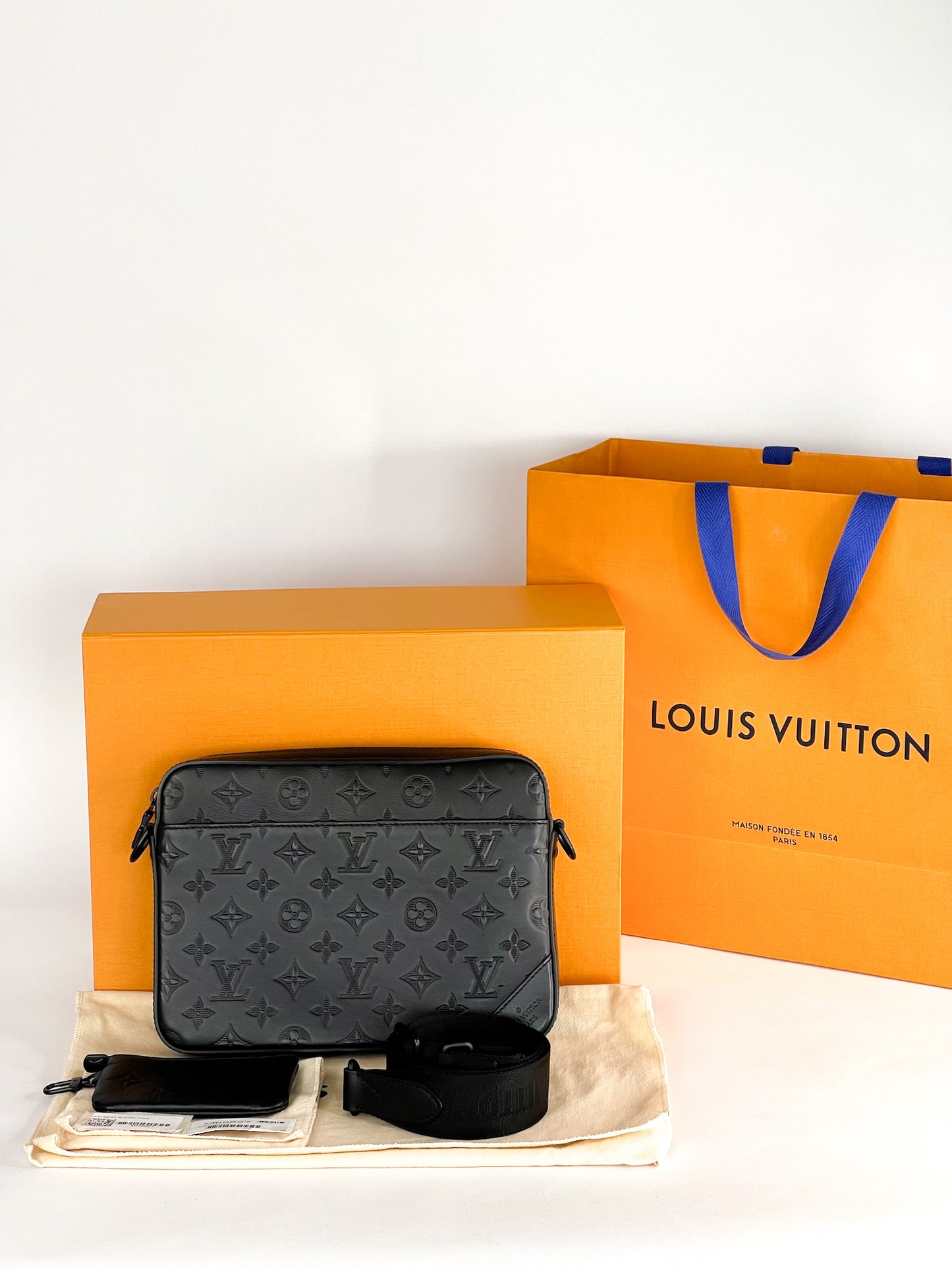 Louis Vuitton Duo Messenger Bag Monogram Shadow Leather