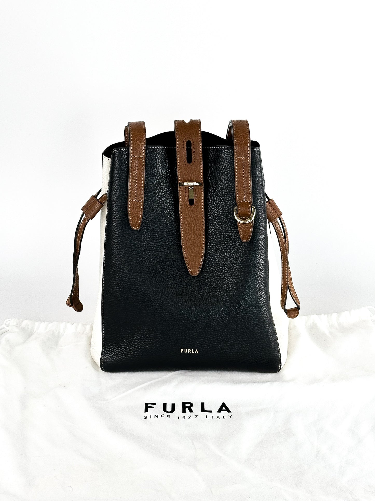 Furla Tote Pebbled Leather Color-block