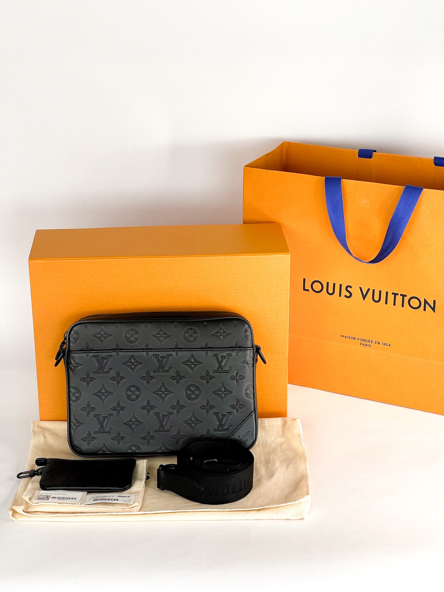 Louis Vuitton Duo Messenger Bag Monogram Shadow Leather