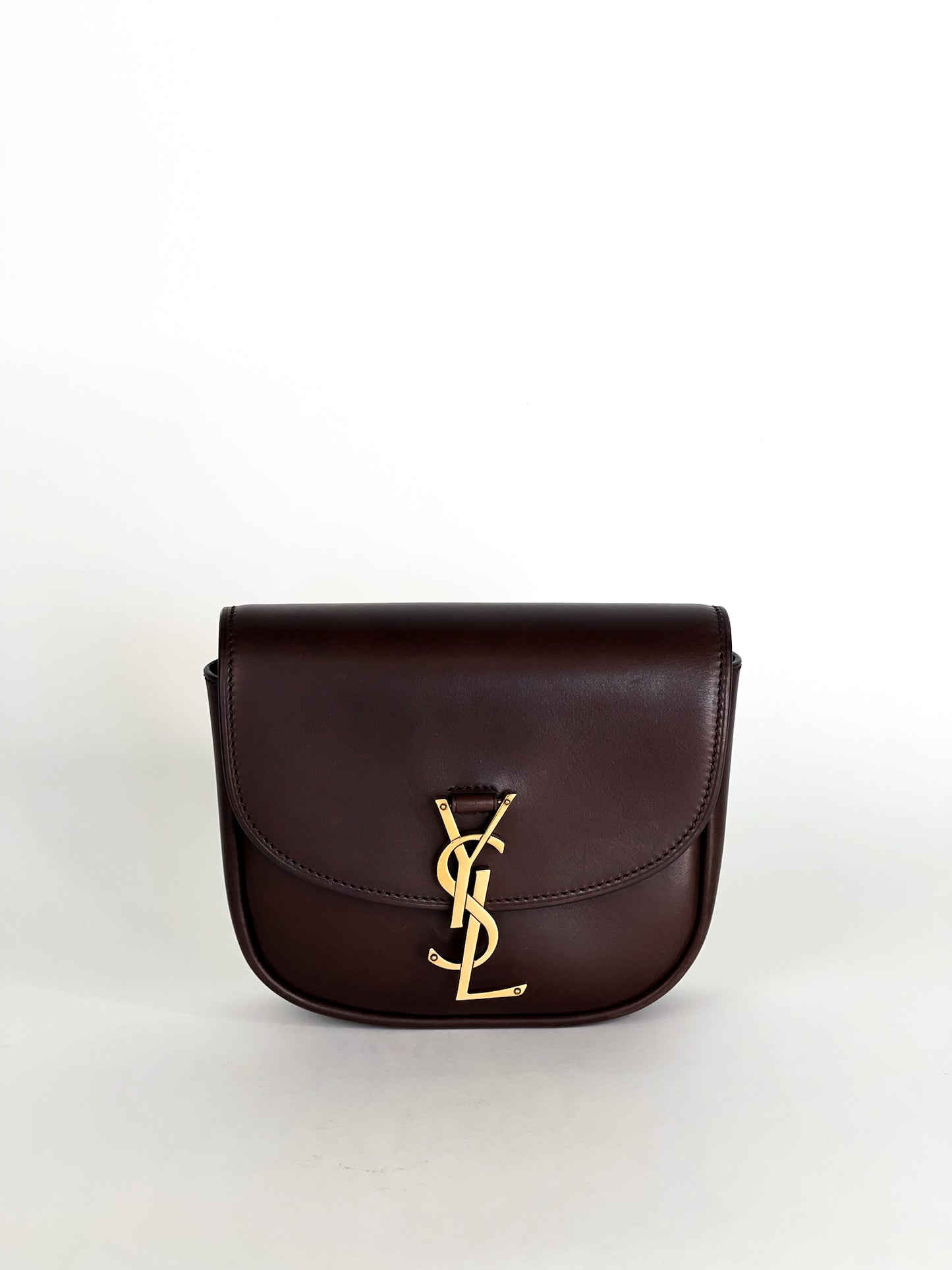 Saint Laurent Kaia Small Satchel Brown