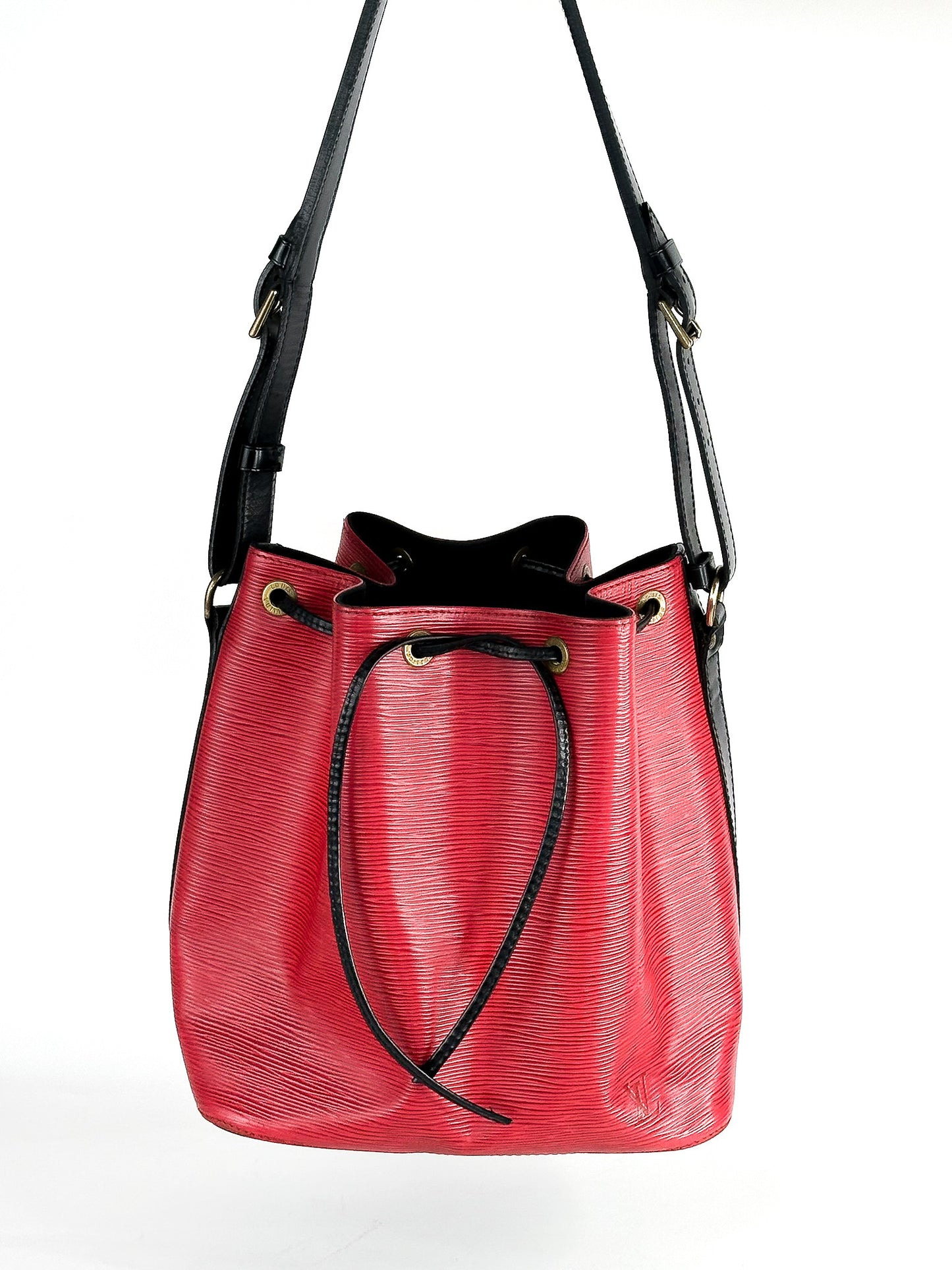 Louis Vuitton Epi Petit Bi-Color Noe Castillan Red Black