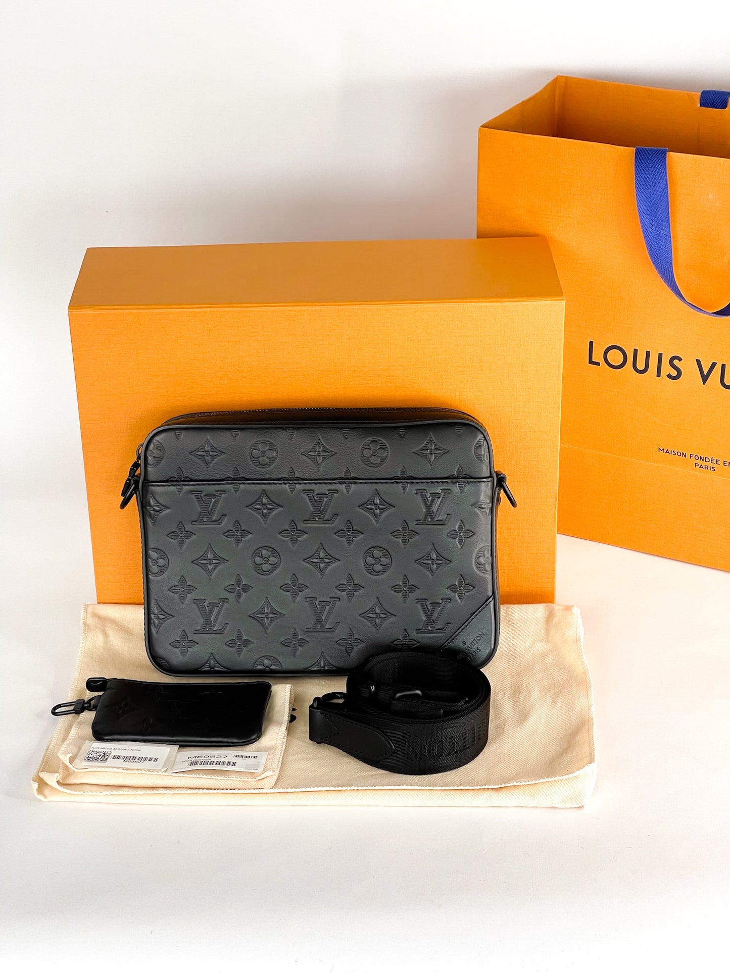 Louis Vuitton Duo Messenger Bag Monogram Shadow Leather