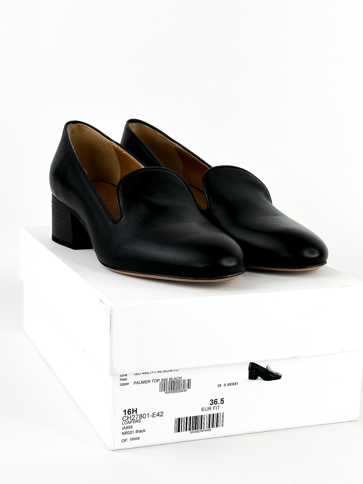 Chloe Uniform Black Loafers Size 36.5