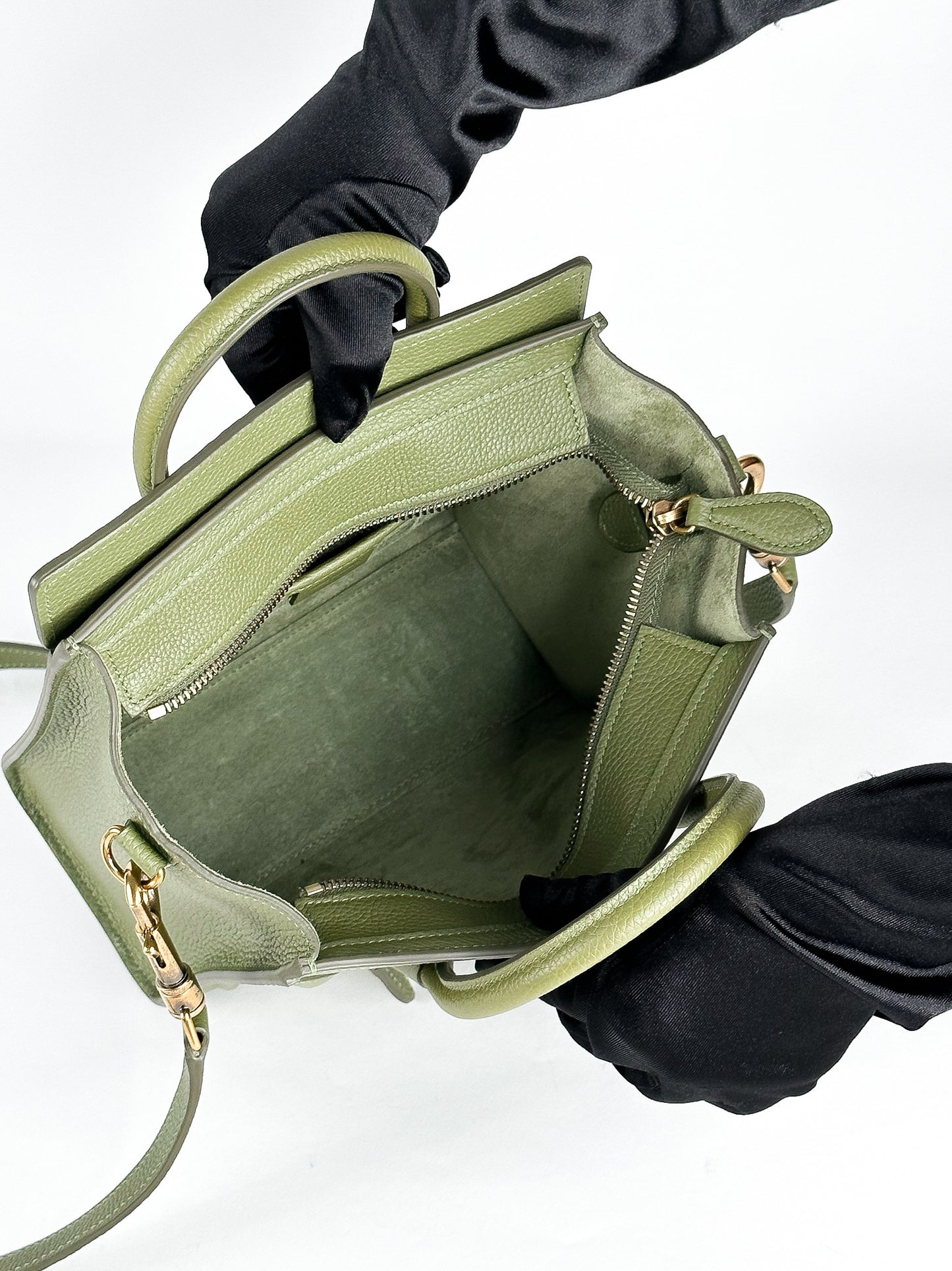 Celine Nano Luggage in Drummed Calfskin
Light Khaki