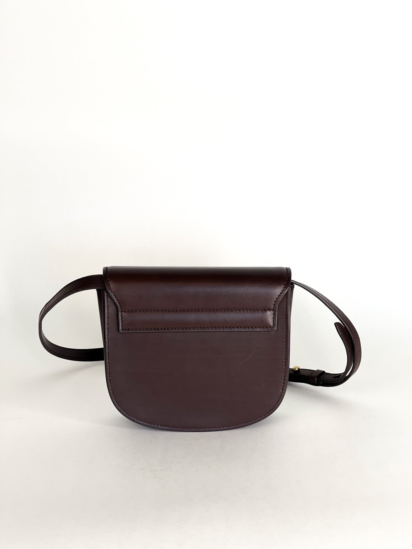 Saint Laurent Kaia Small Satchel Brown