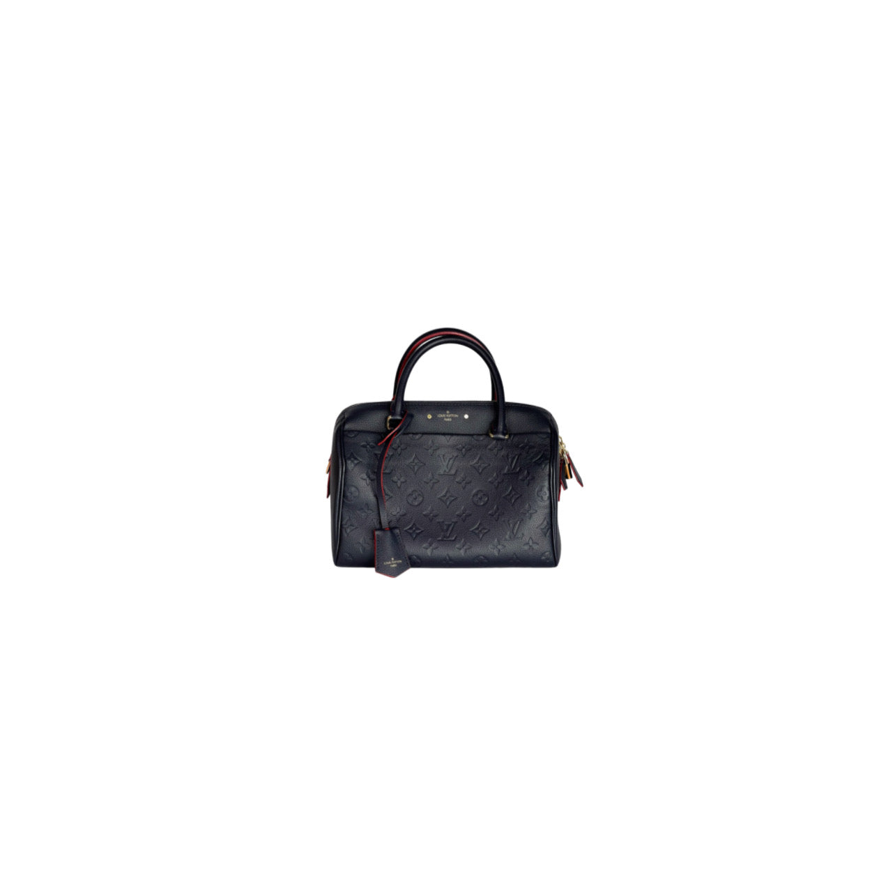 Louis Vuitton Speedy Bandouliere 25 Empreinte Leather Navy Blue