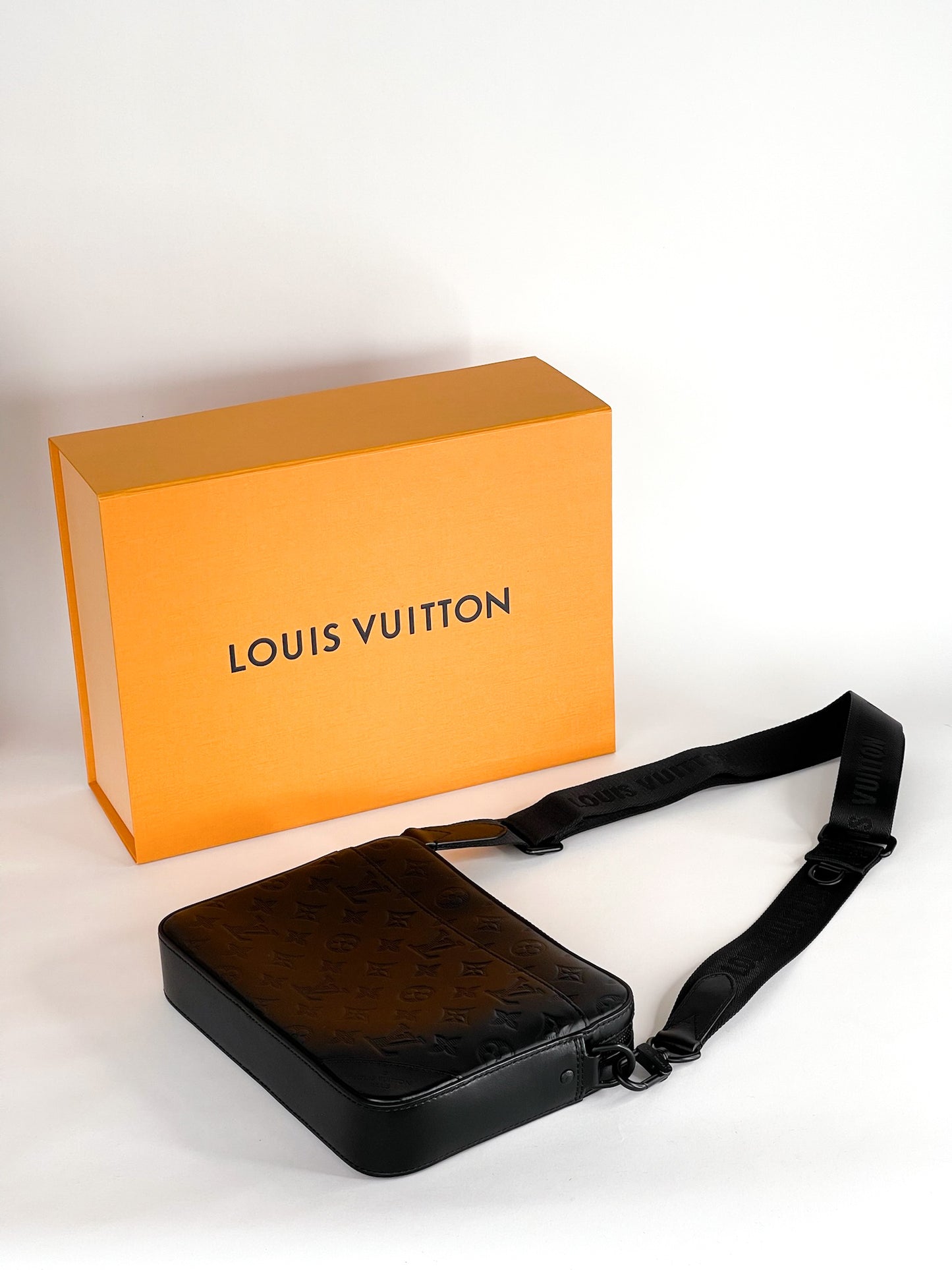 Louis Vuitton Duo Messenger Bag Monogram Shadow Leather