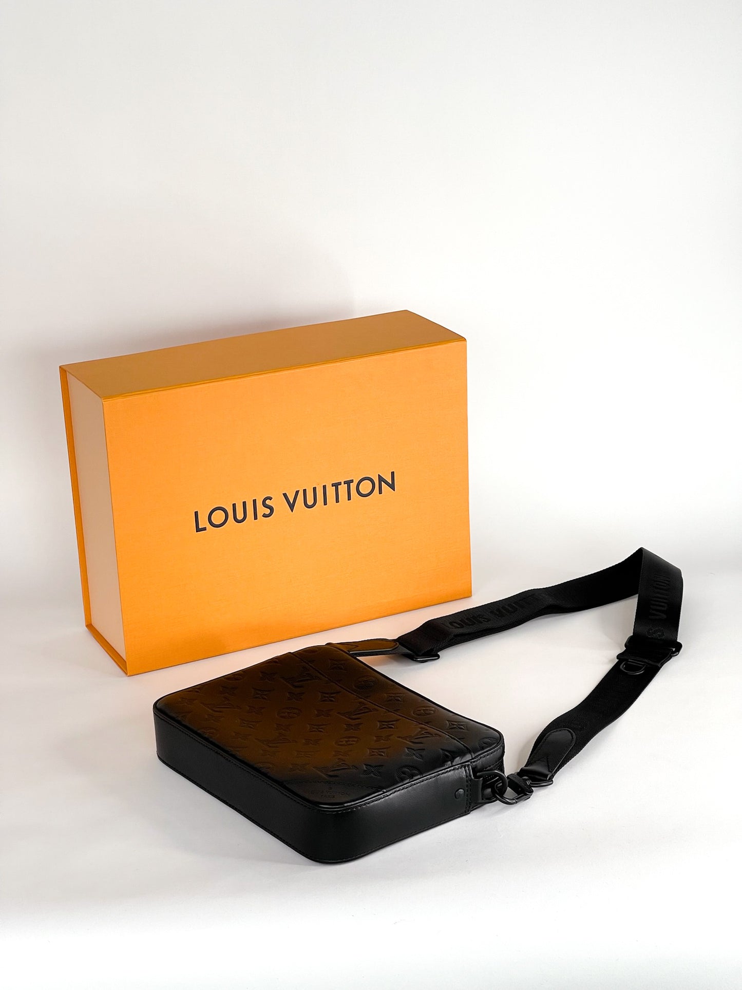 Louis Vuitton Duo Messenger Bag Monogram Shadow Leather