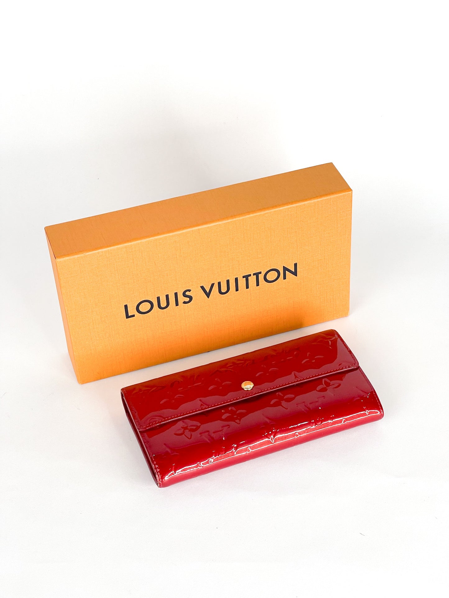 Louis Vuitton Vernis Sarah Wallet Long Wallet