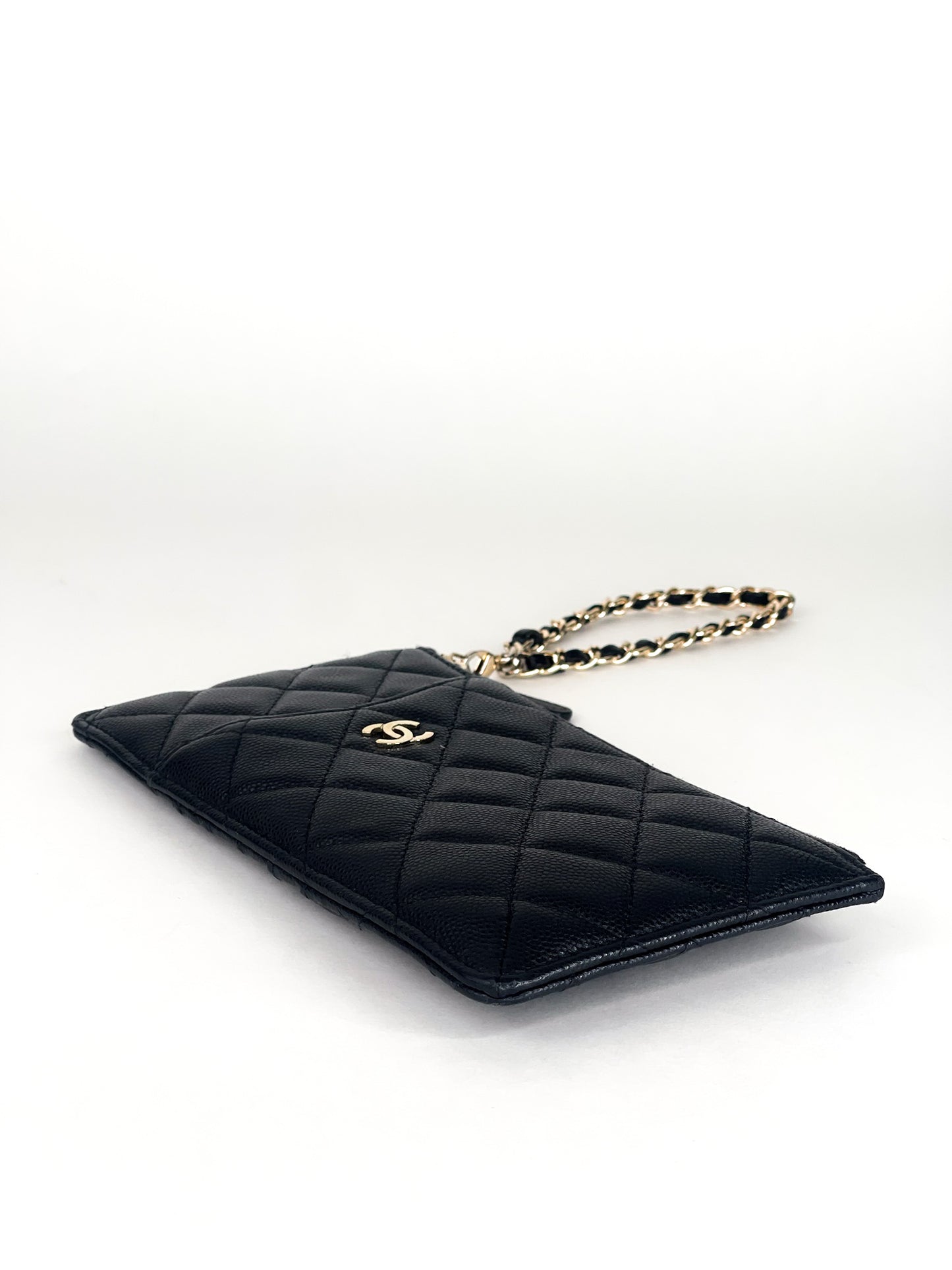 Chanel Caviar Quilted Long Wallet Pouch