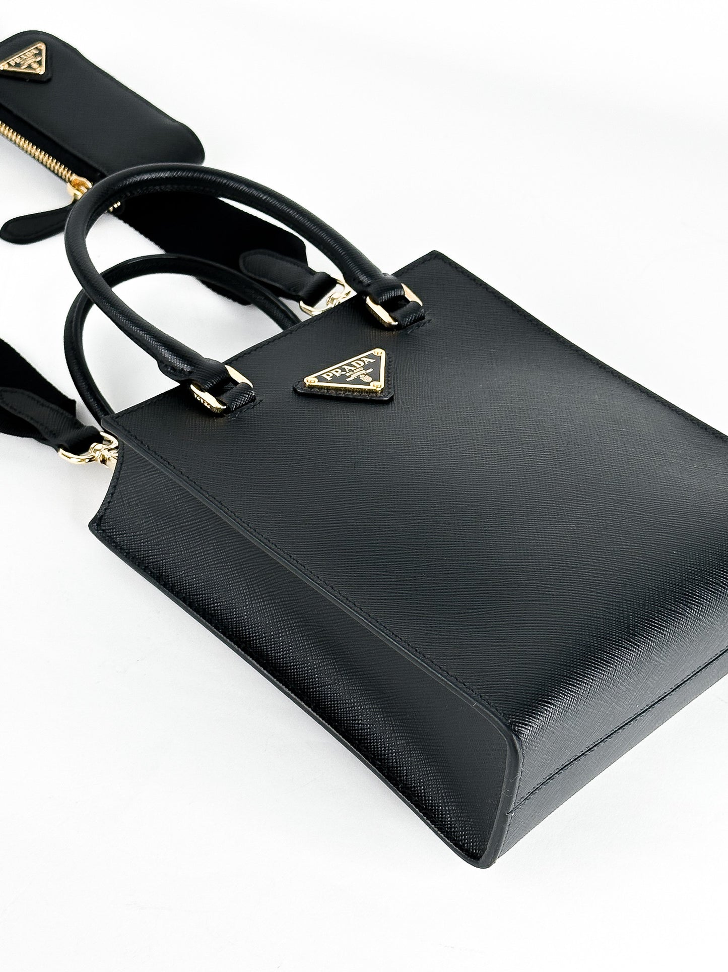 Prada Small Top Handle Bag in Saffiano Leather