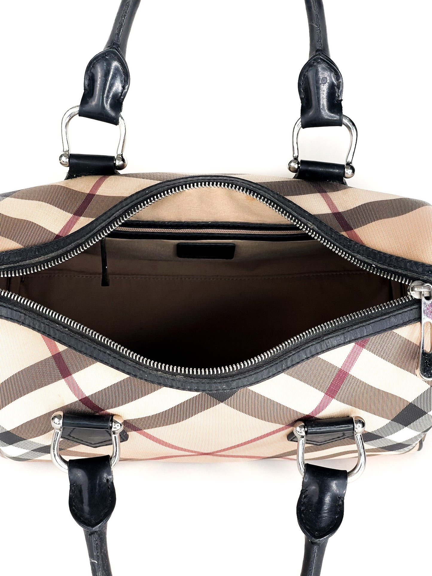 Burberry Nova Check Boston Bag