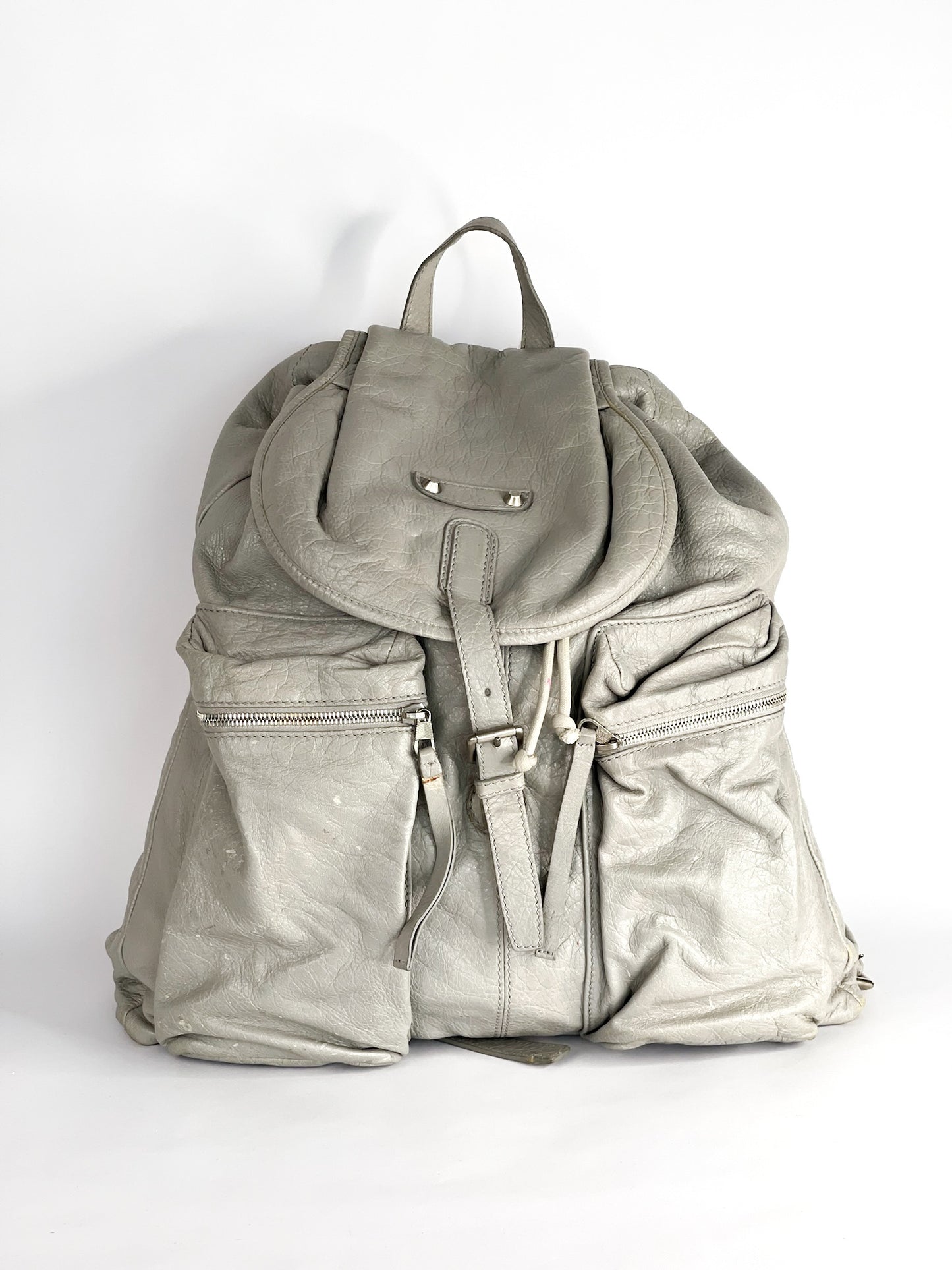 Balenciaga Backpack in Grey Leather