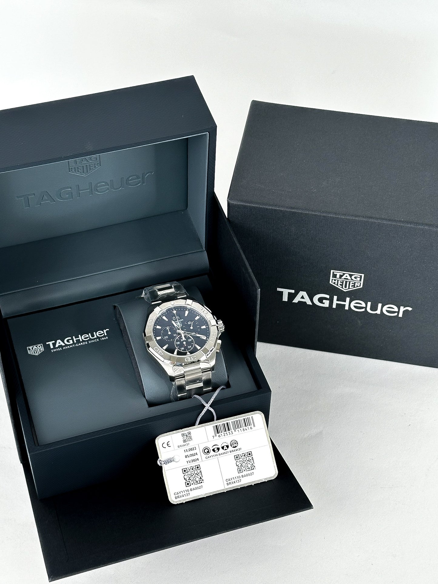 TAG HEUER Aquaracer 43mm Quartz
Chronograph Mens Watch
CAY1110.BA0927