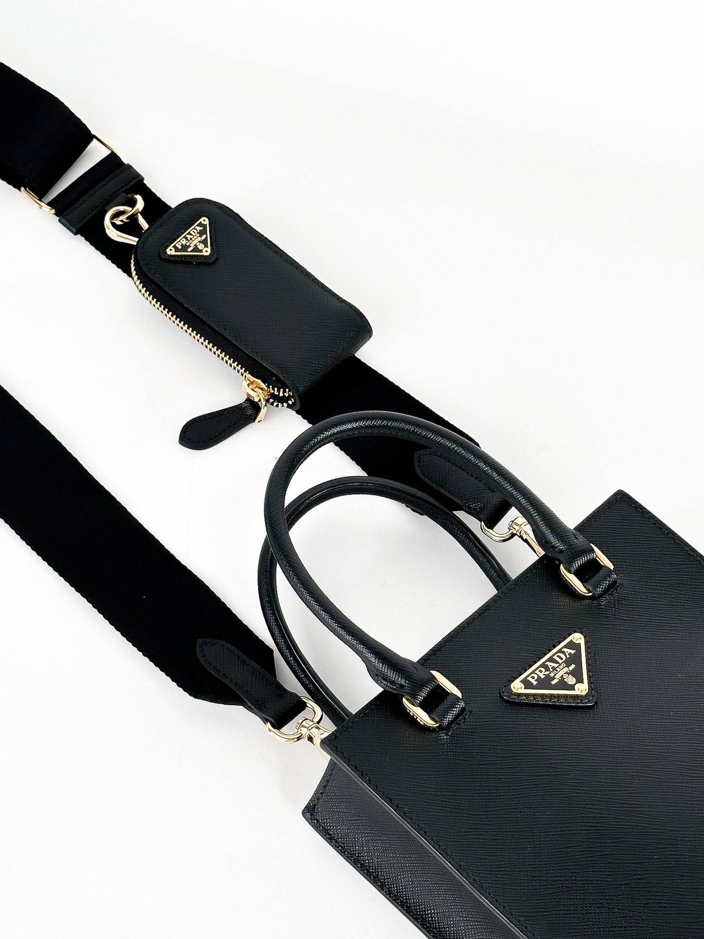 Prada Small Top Handle Bag in Saffiano Leather