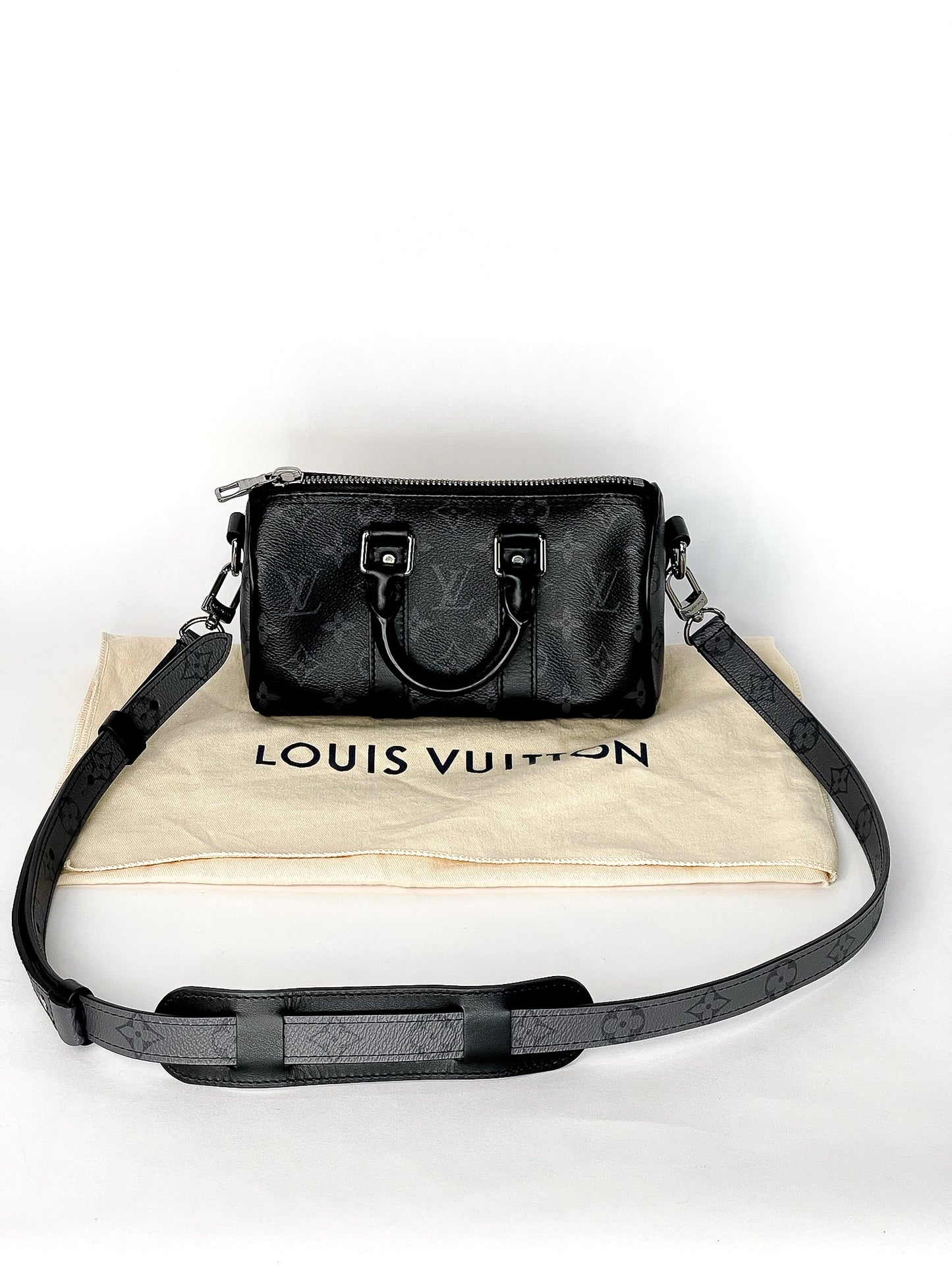 Louis Vuitton Keepall XS Monogram Eclipse Reverse Black