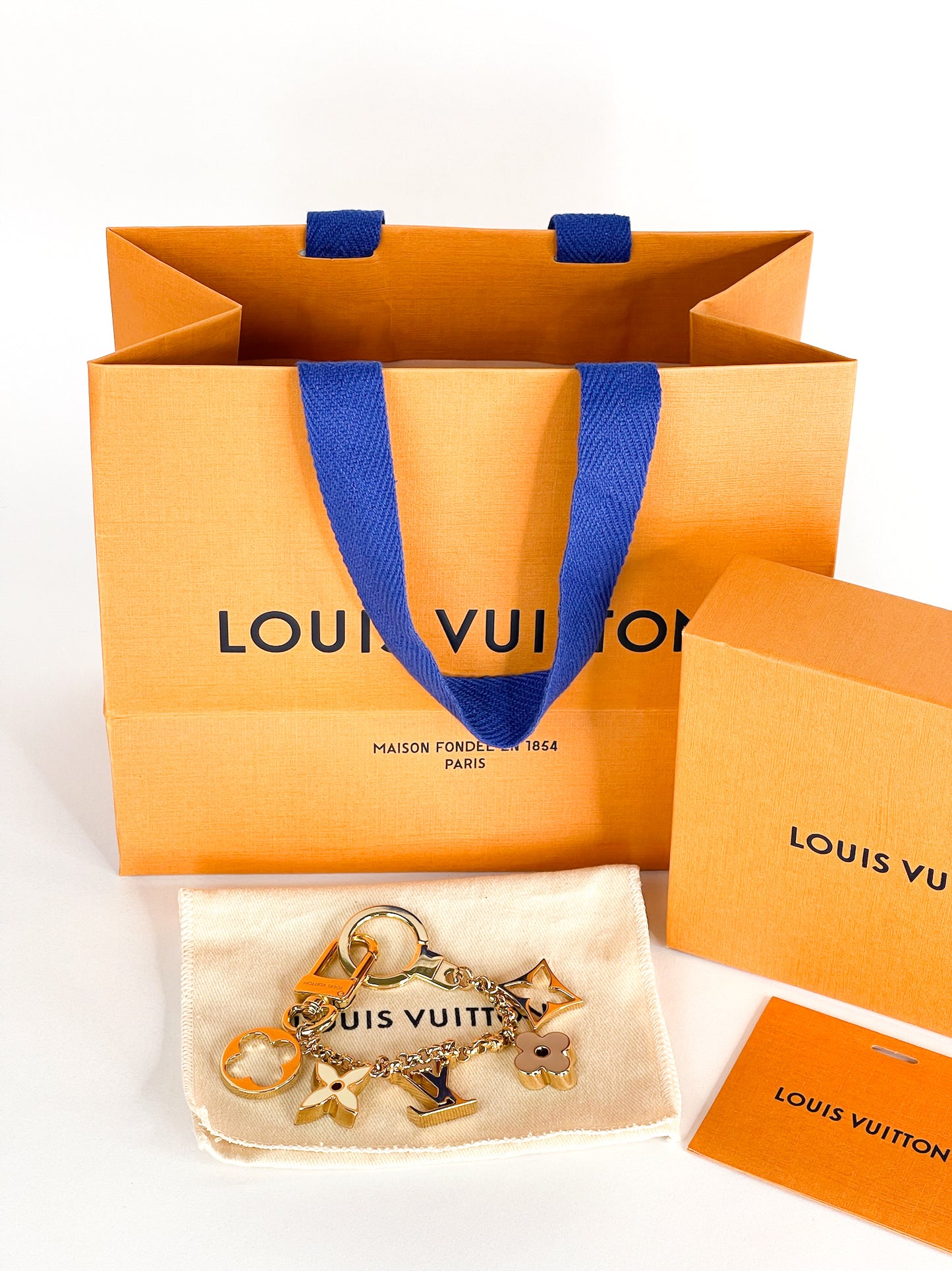 Louis Vuitton Bag Charm Chain Fleur De Monogram